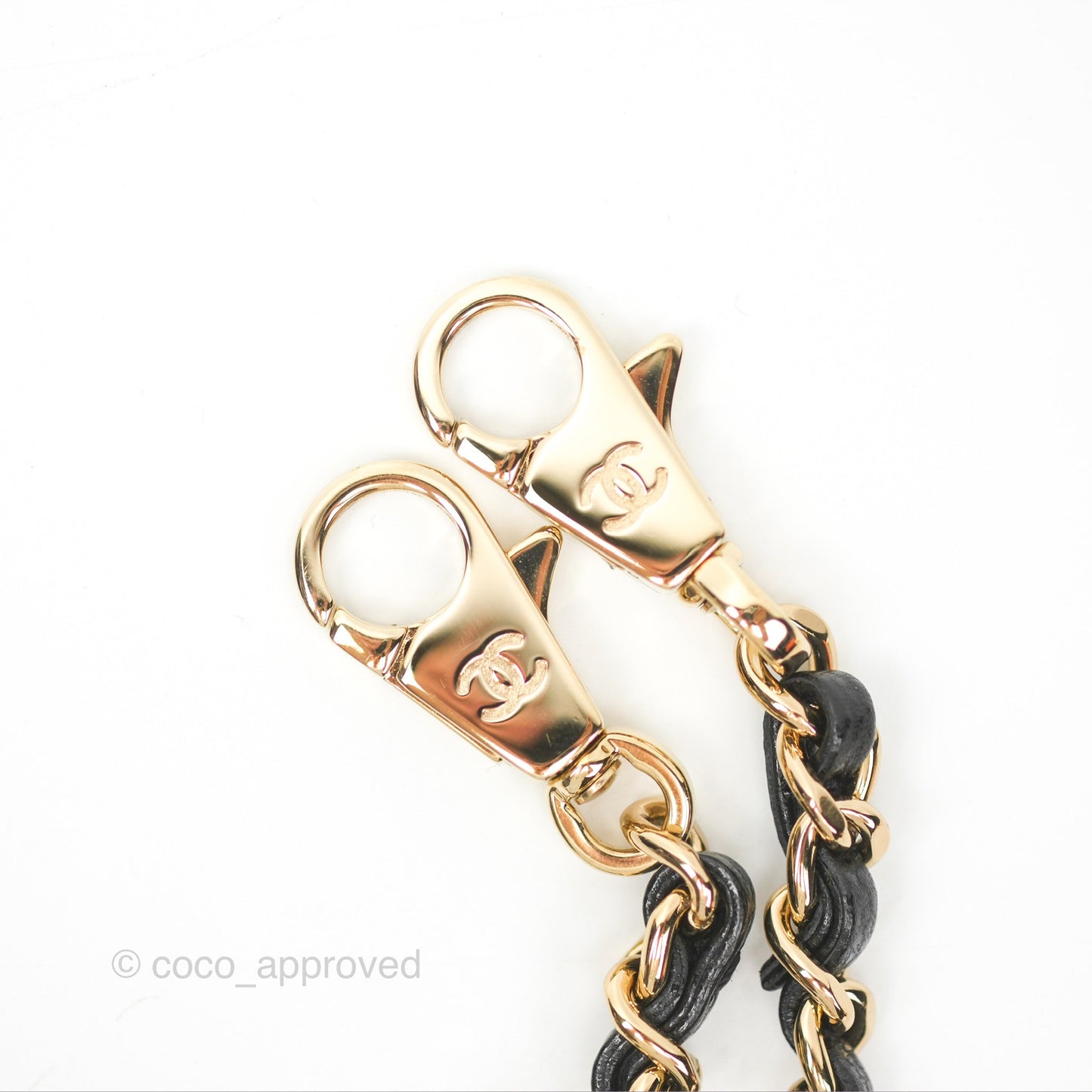 Chanel Small Quilted Coco Handle Black Caviar Gold Hardware