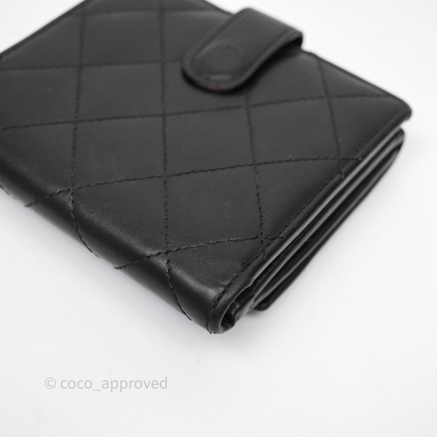 Chanel Quilted Cambon Short Wallet Black
