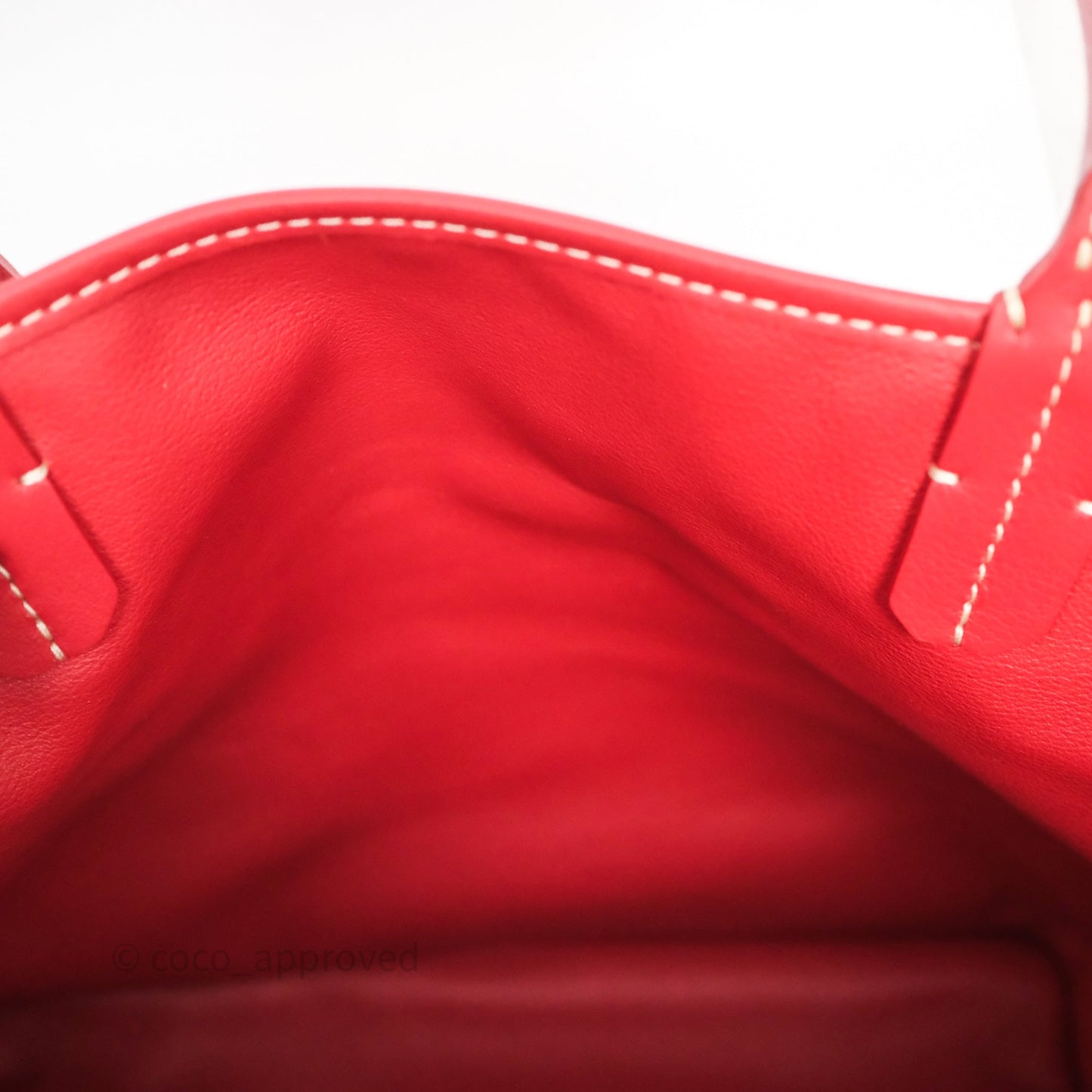 Goyard Anjou Mini Tote Bag Red Goyardine Canvas