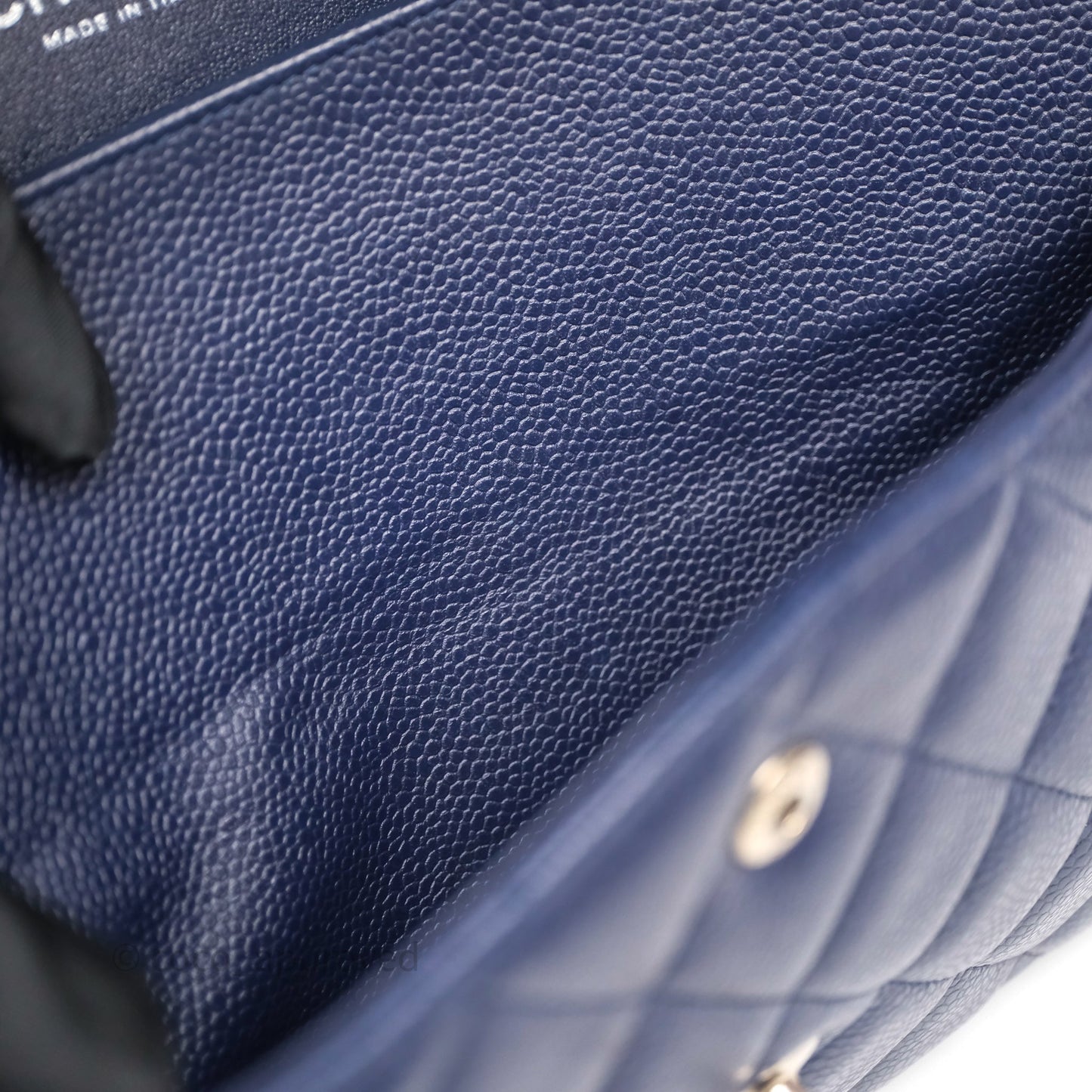 Chanel Jumbo Double Flap Navy Caviar Silver Hardware⁣⁣