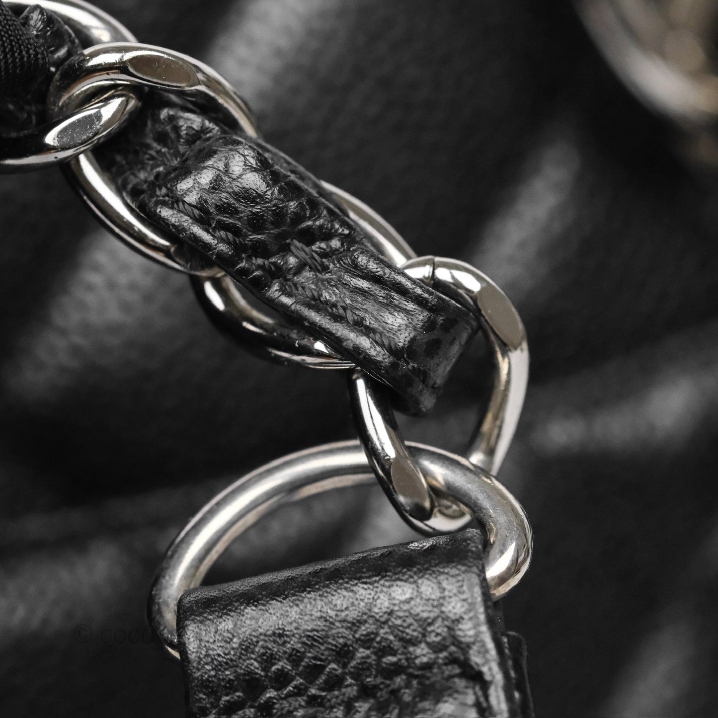 Chanel GST Black Caviar Silver Hardware
