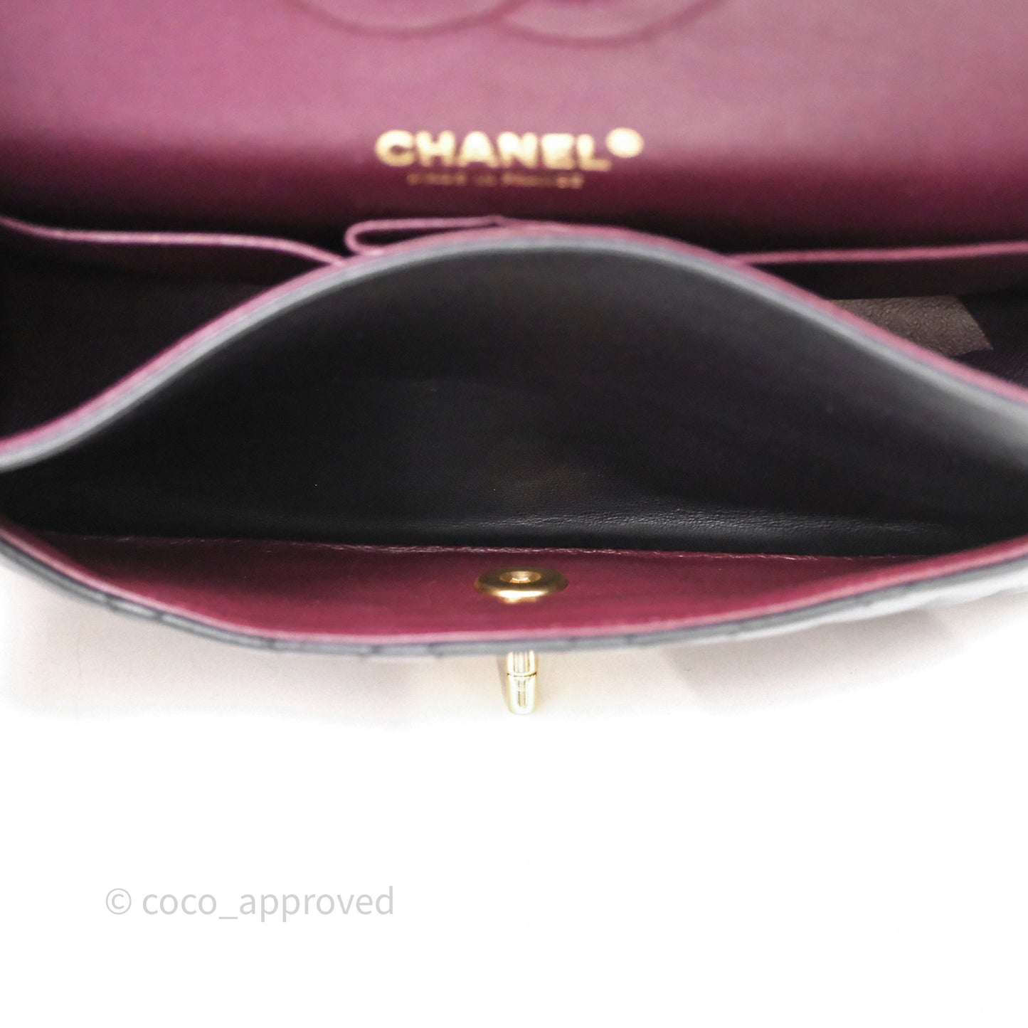 Chanel Classic M/L Medium Flap Quilted Black Lambskin Gold Hardware