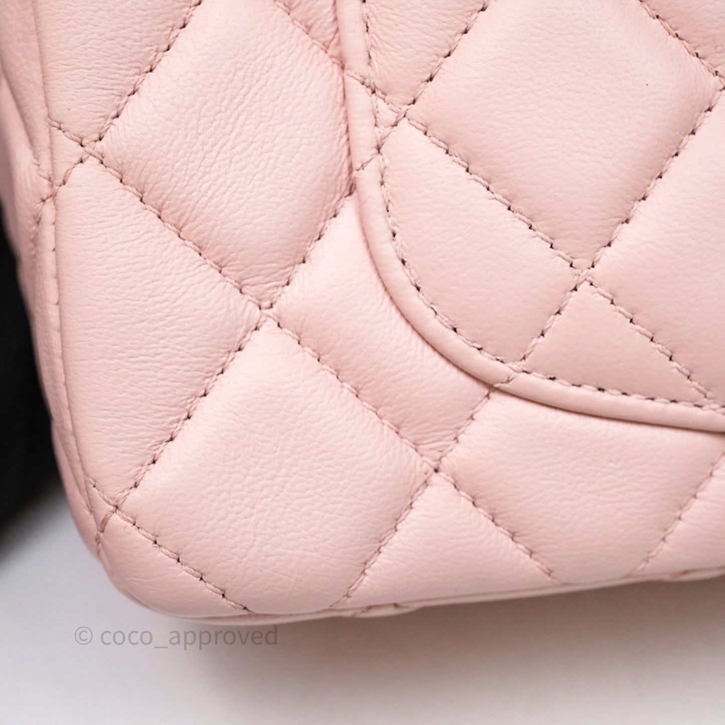 Chanel Top Handle Mini Rectangular Flap Bag Pink Lambskin Aged Gold Hardware