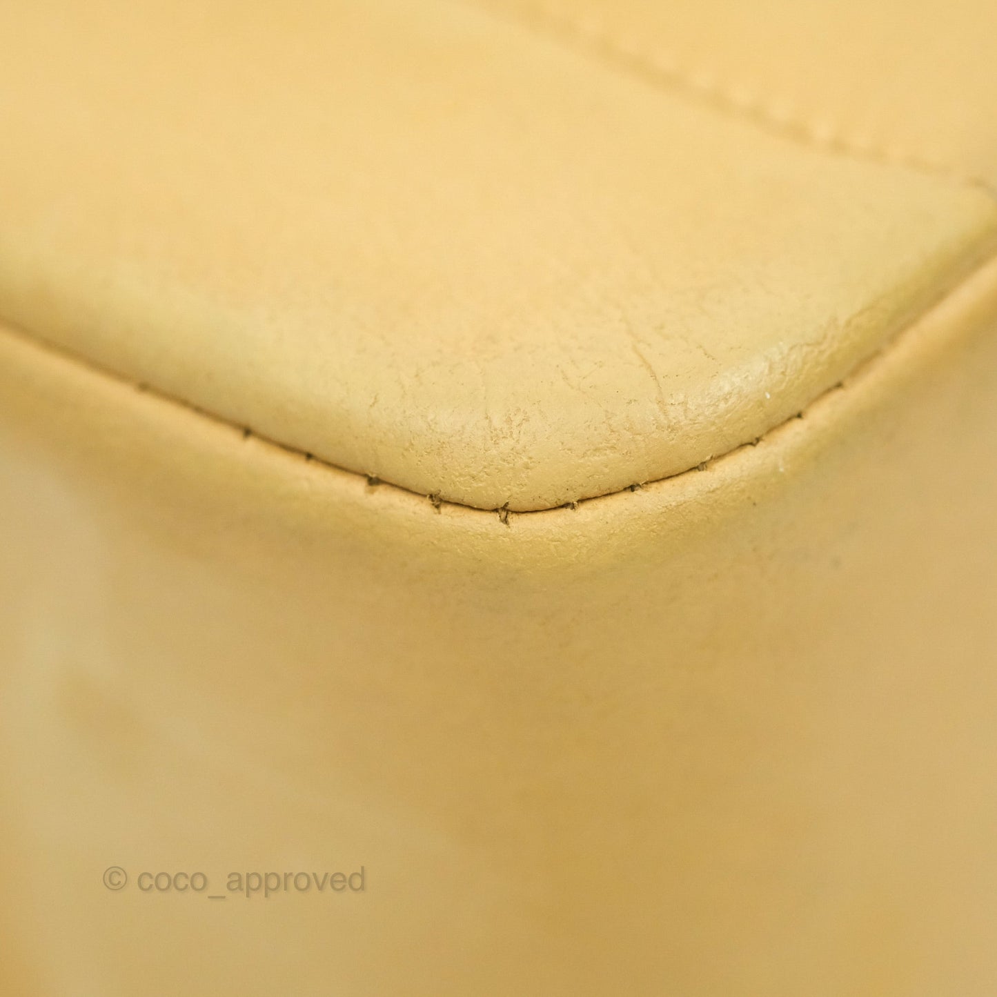 Chanel Small Vintage Quilted Classic Diana Flap Bag Beige Lambskin 24K Gold Hardware