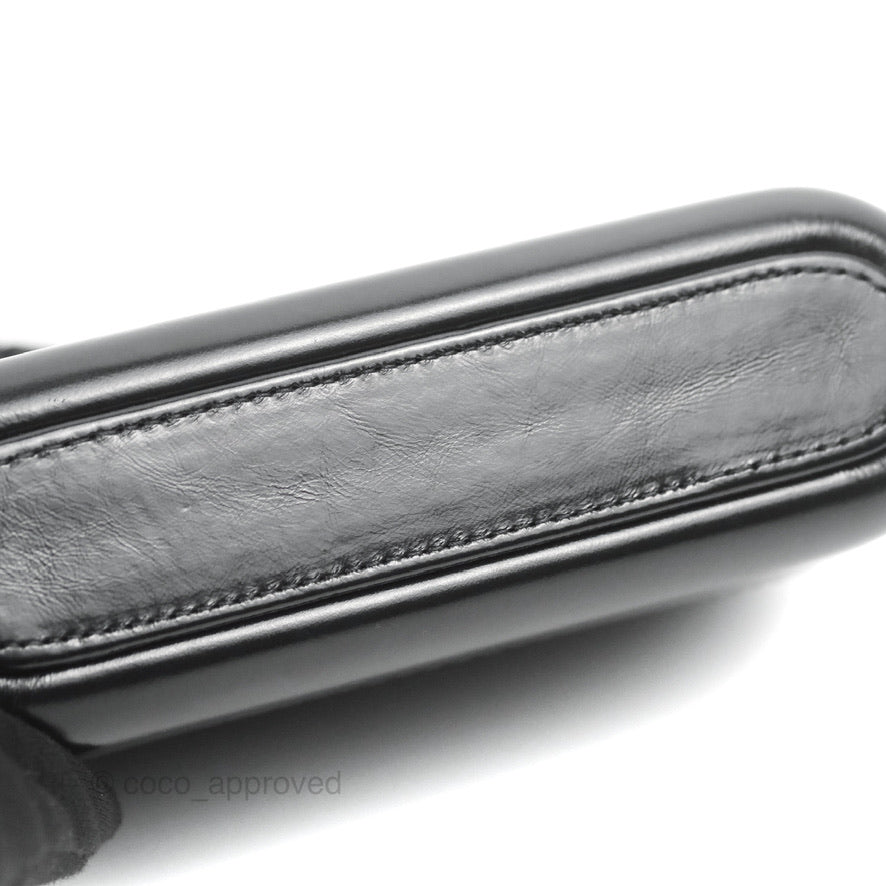 Chanel Gabrielle Clutch With Chain Aged Calfskin So Black