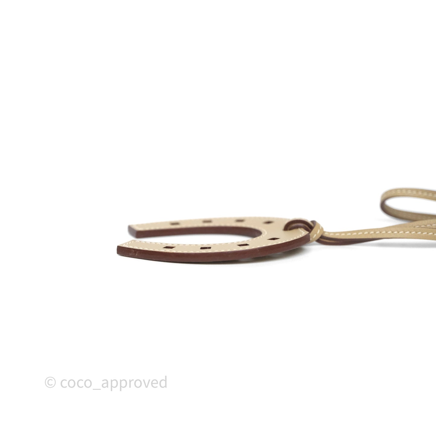 Hermès Paddock Horseshoe Bag Charm Kraft Swift