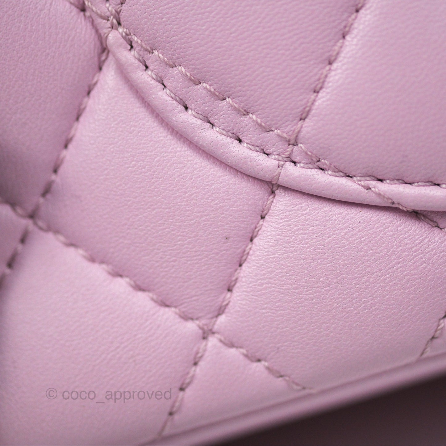 Chanel Quilted Flap Bag Pink Lambskin Aged Gold Hardware