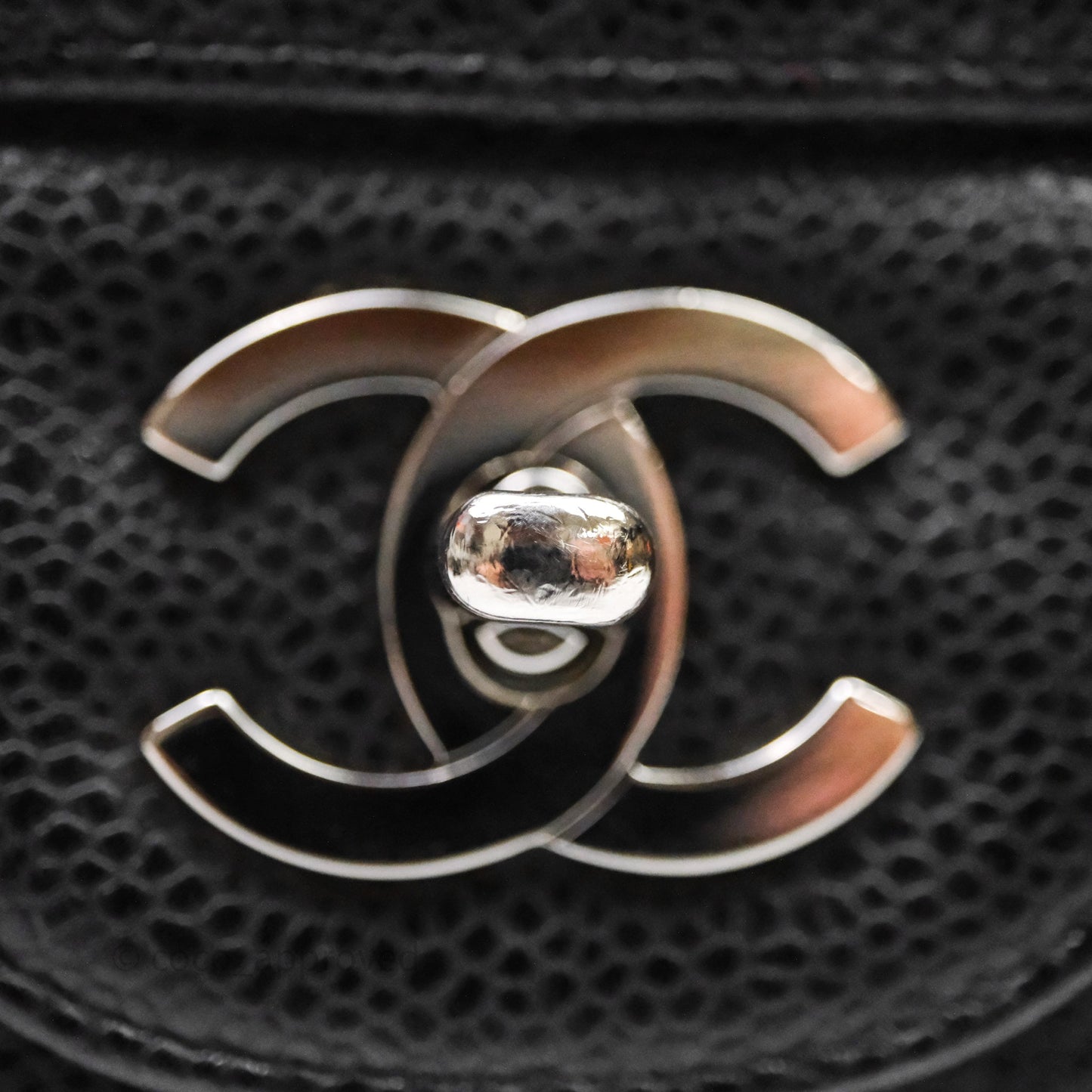 Chanel Jumbo Single Flap Black Caviar Silver Hardware
