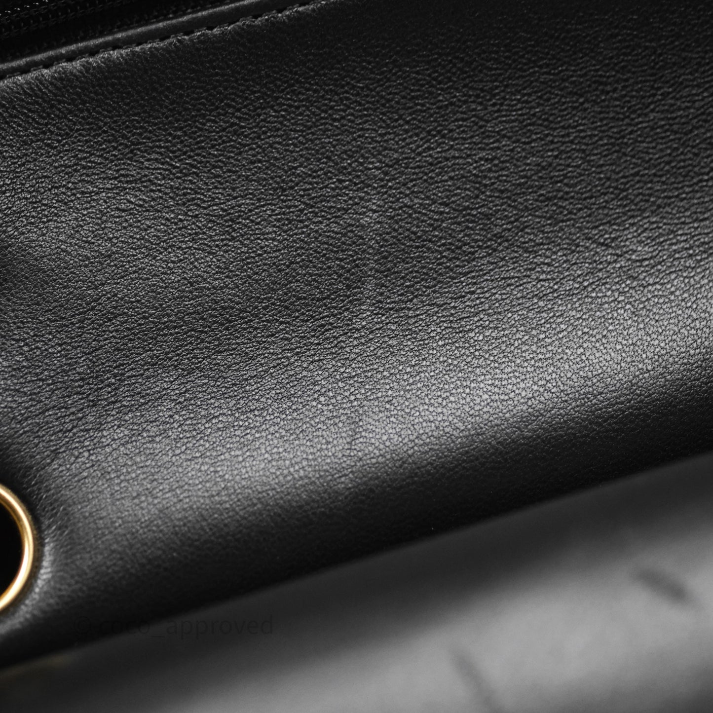 Chanel Classic M/L Medium Flap Quilted Black Lambskin Gold Hardware