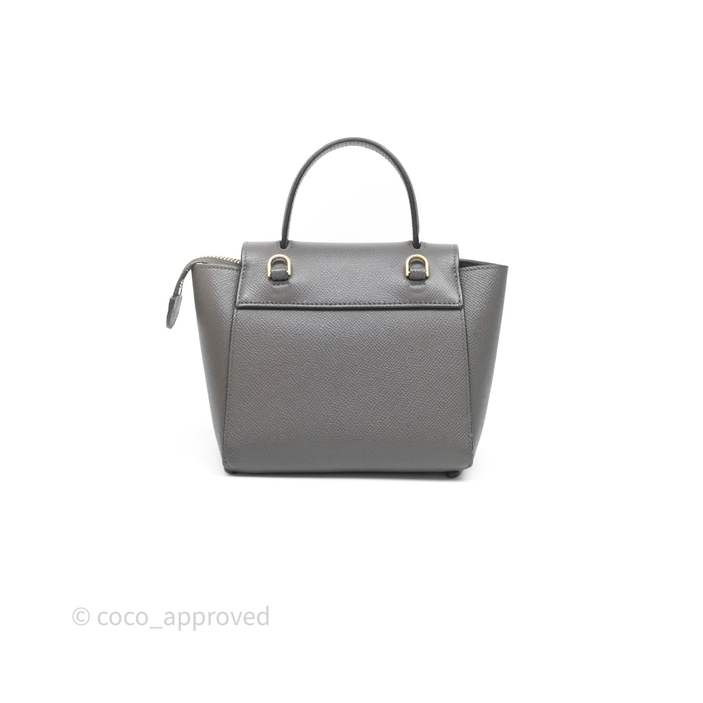 Celine Pico Belt Bag Grey Grained Calfskin Gold Hardware