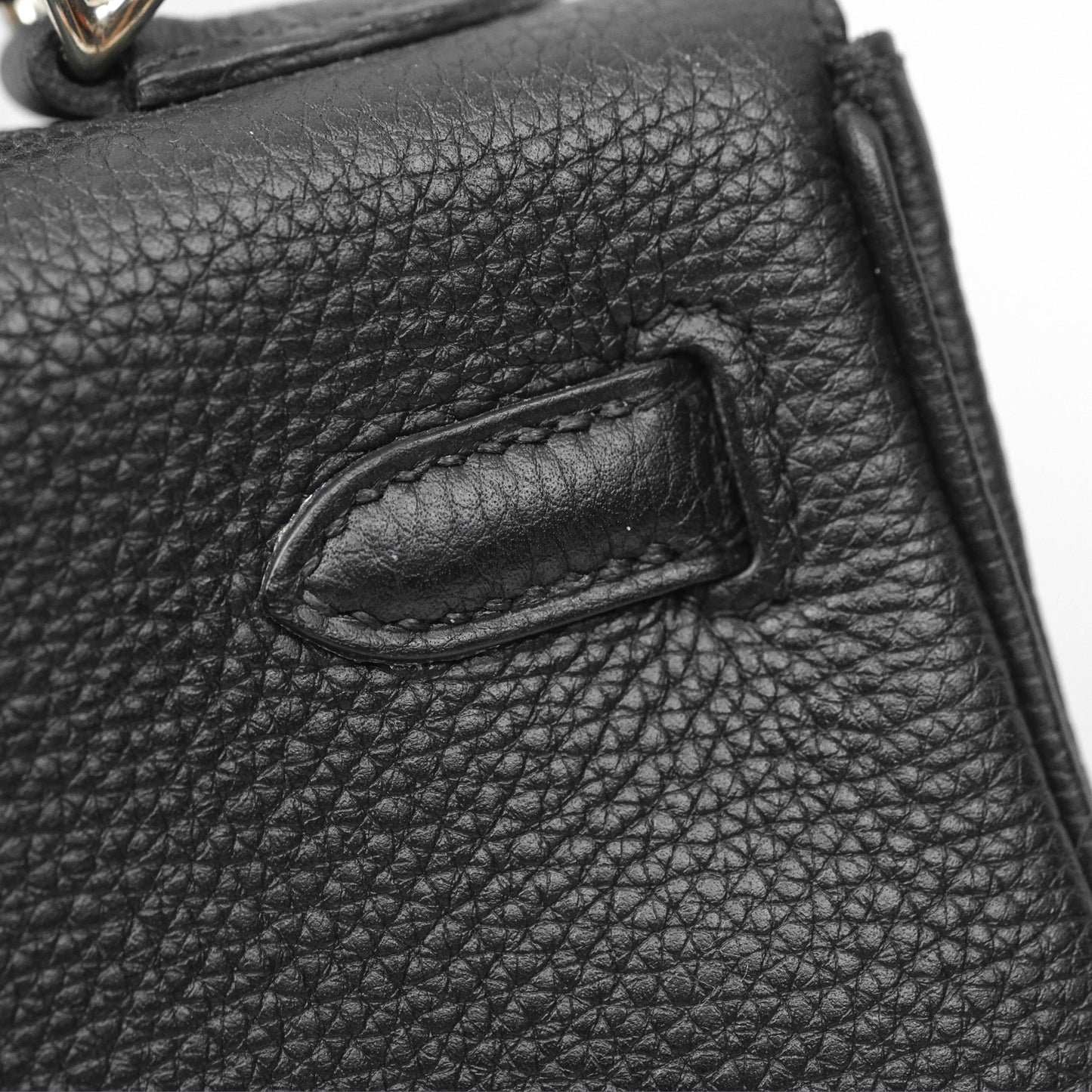 Hermès Retourne Kelly 25 Black Togo Palladium Hardware
