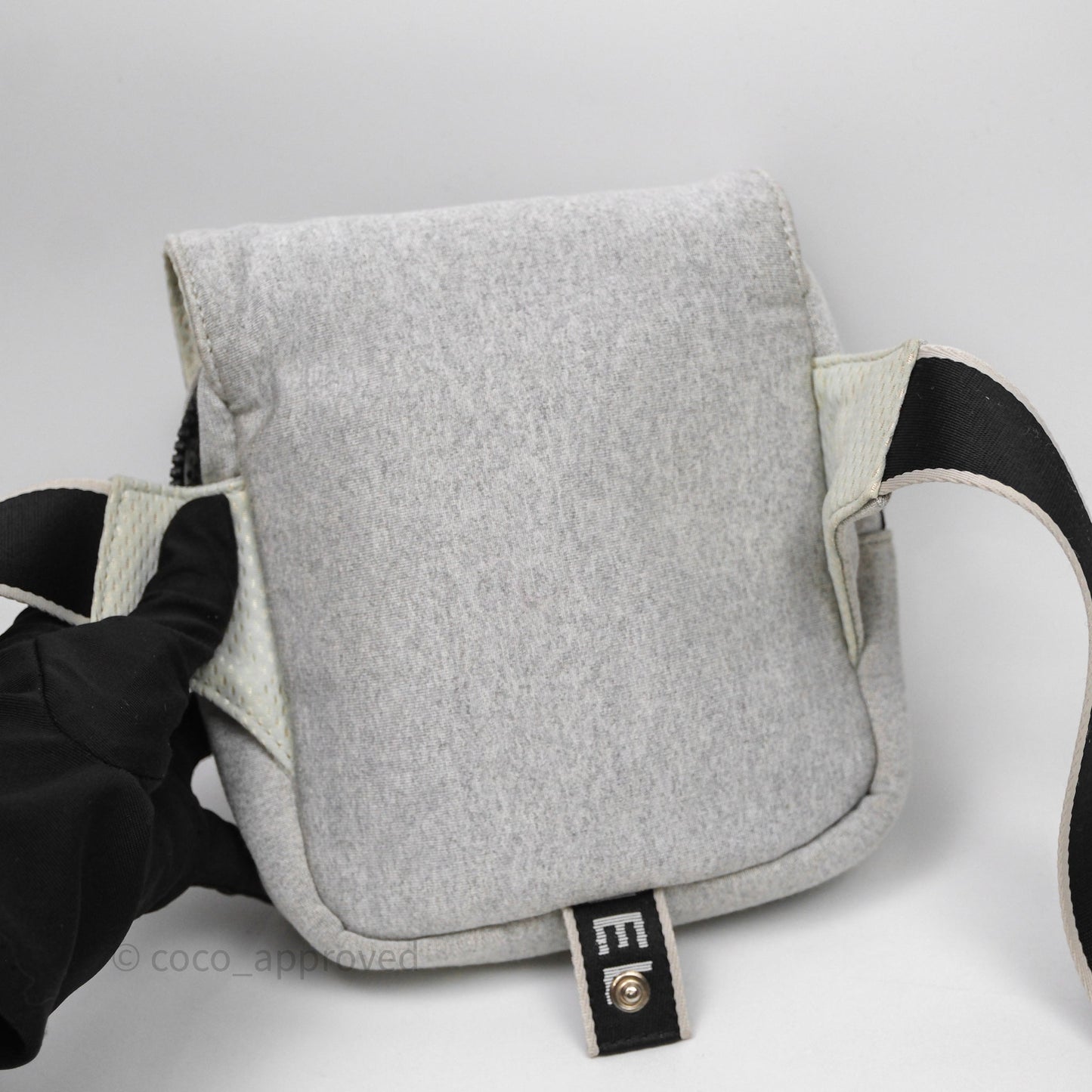 Chanel CC Logo Sport Waist Bag Grey