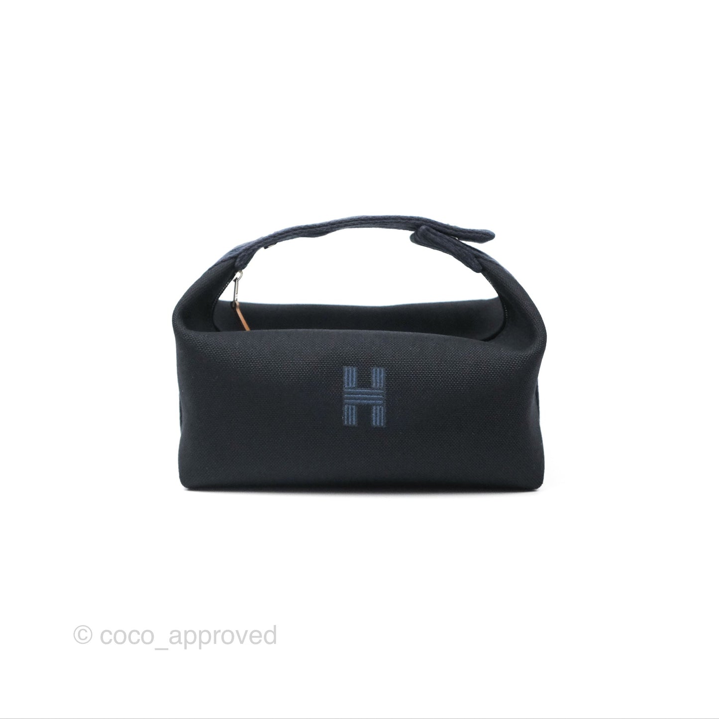 Hermès Small Bride-A-Brac Noir Bleu Nuit Canvas