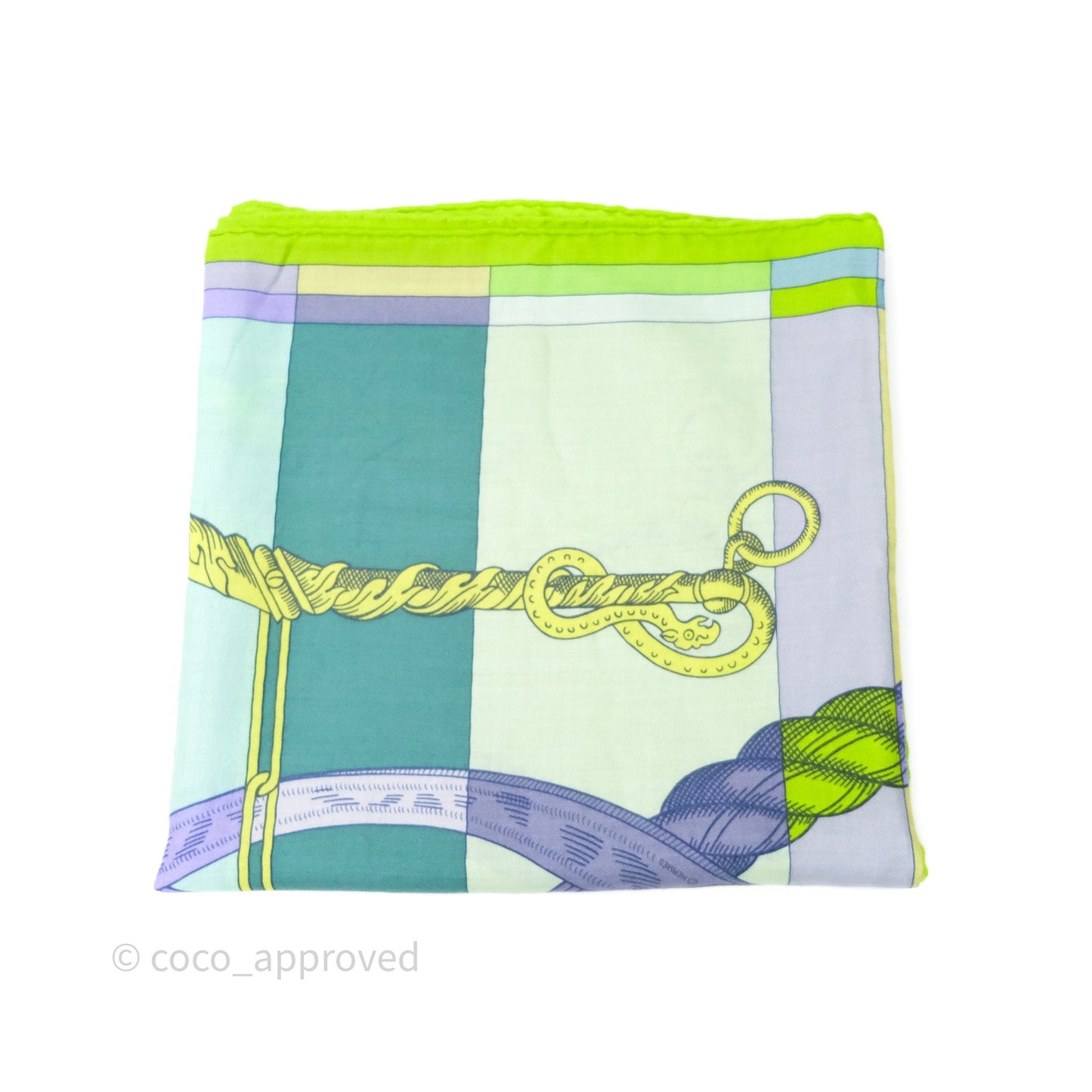 Hermes Della Cavalleria Cashmere Silk Scarf 140x270cm