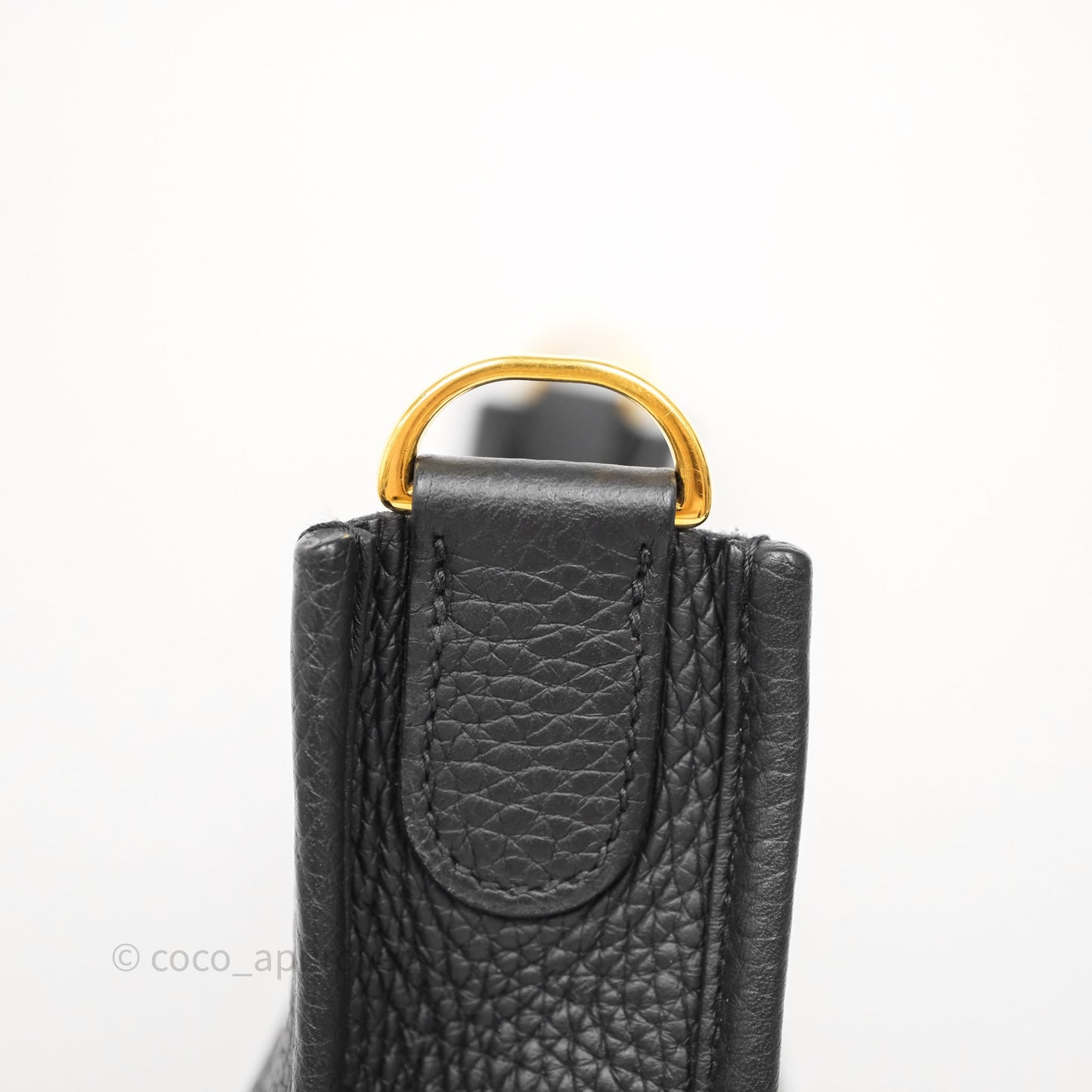Hermes Evelyne III 29 Black Clemence Gold Hardware
