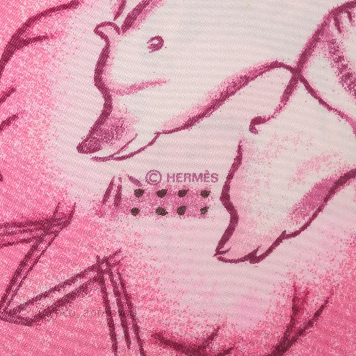 Hermes Premieres Mains Silk Scarf 90