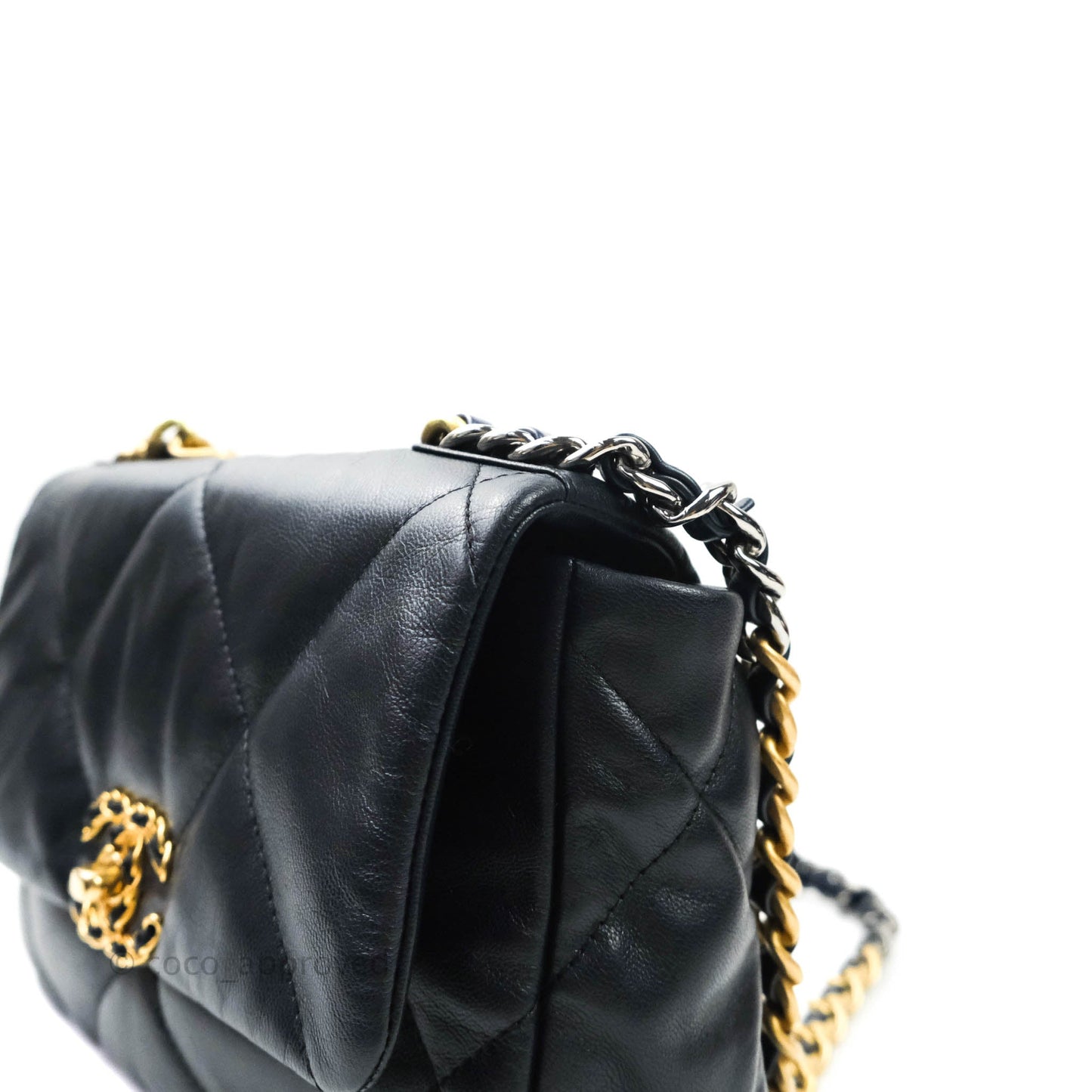 Chanel 19 Small Dark Navy Mixed Hardware