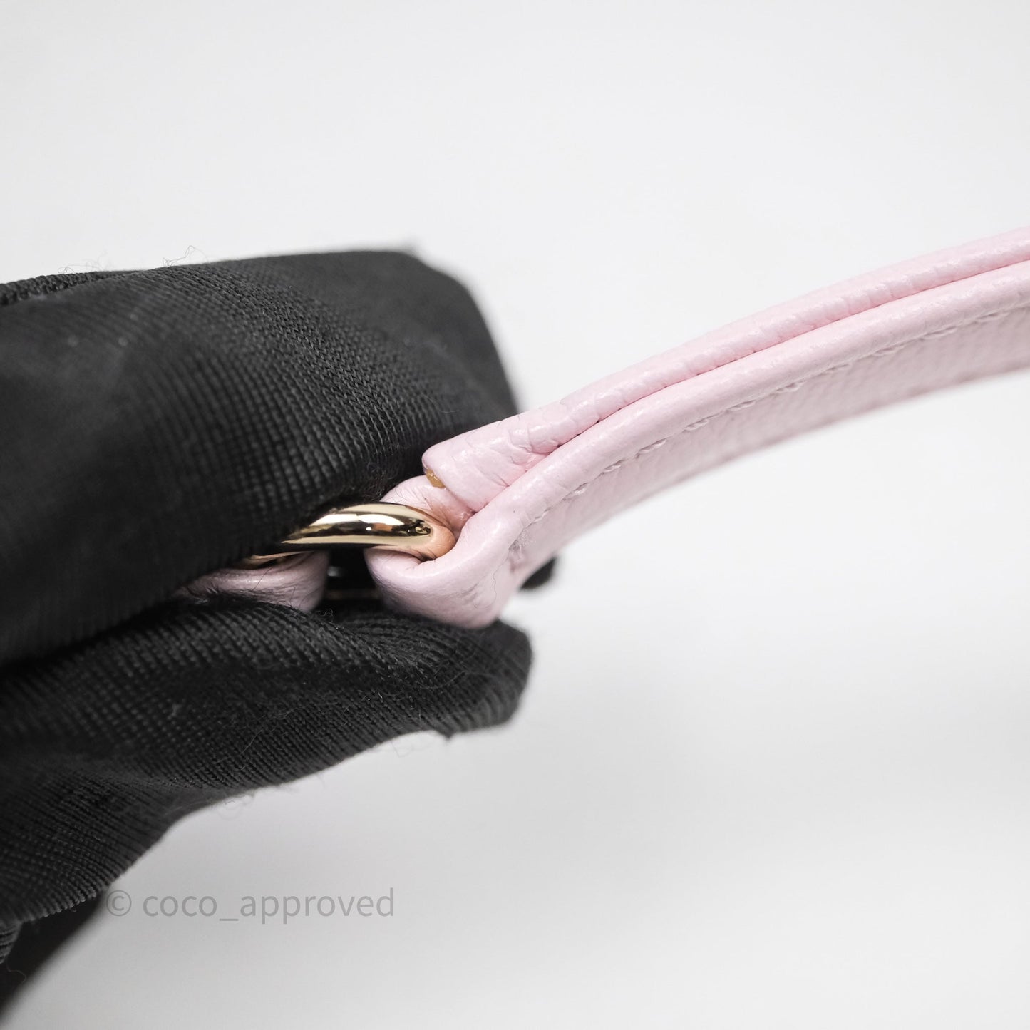 Chanel Mini Coco Handle Light Pink Caviar Gold Hardware