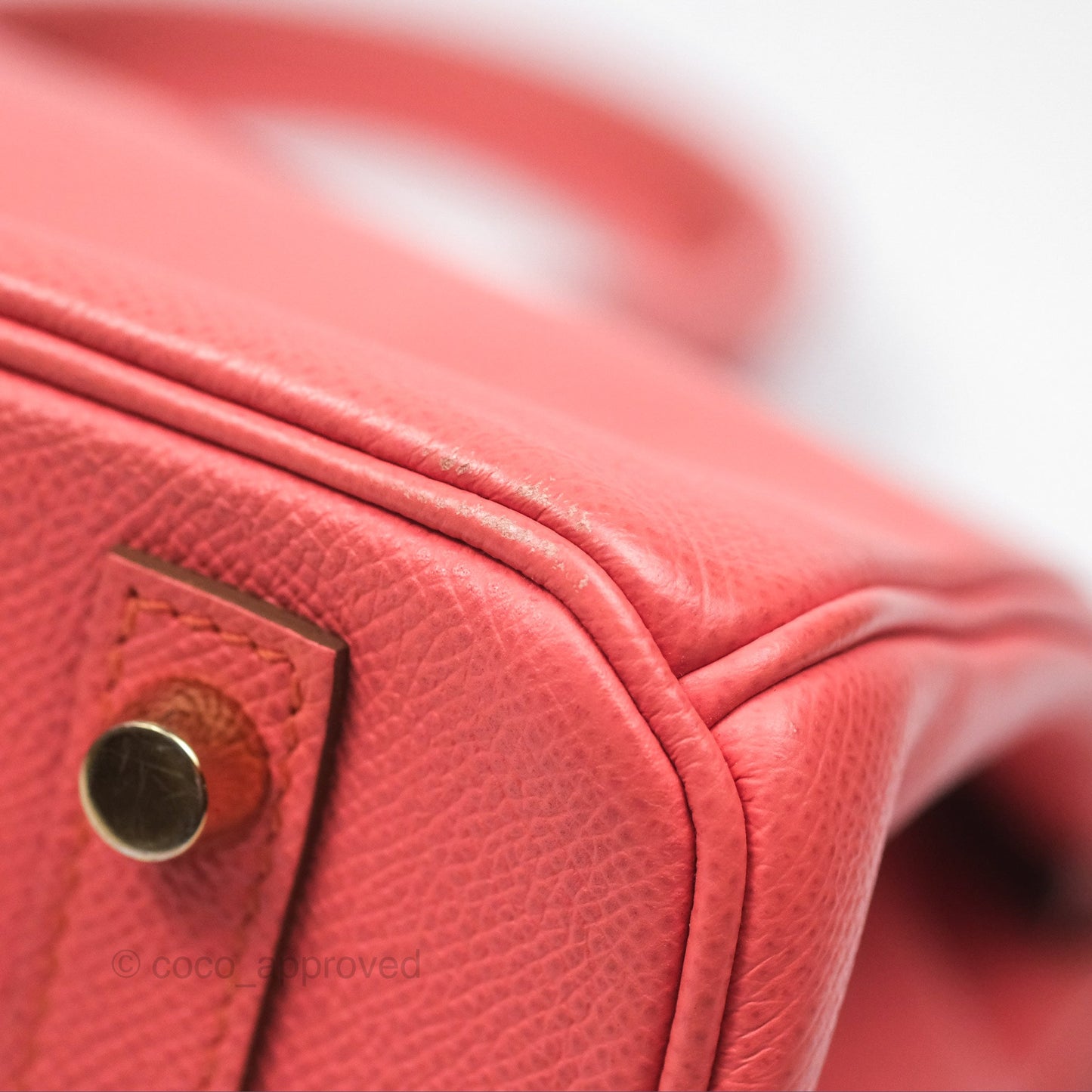 Hermès Birkin 30 Retourne Flamingo I5 Epsom Gold Hardware