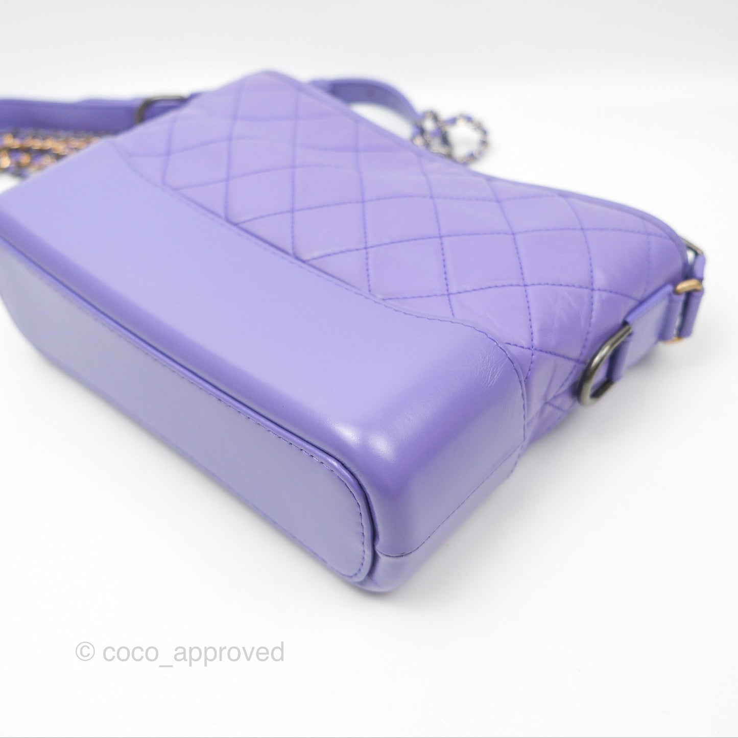 Chanel New Medium Gabrielle Purple Aged Calfskin