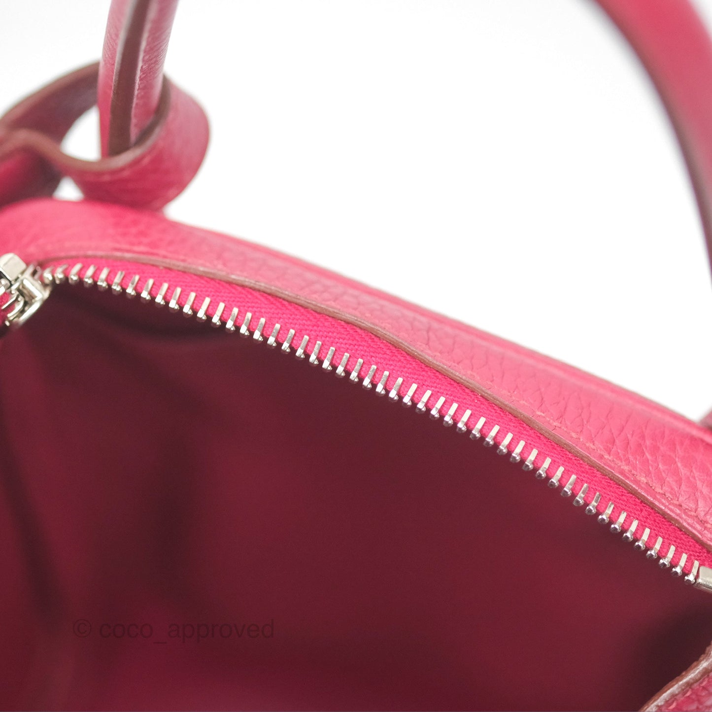 Hermès Lindy 30 Rubis Clemence Palladium Hardware