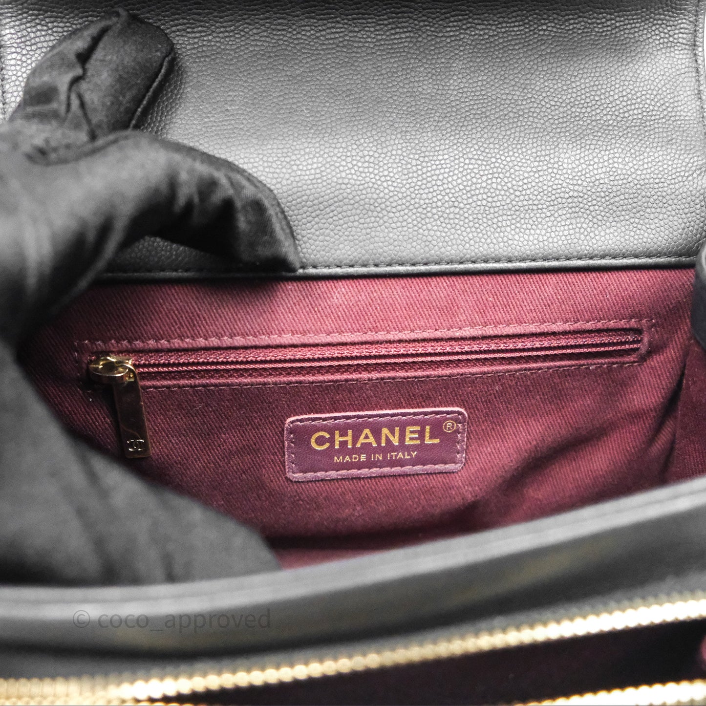 Chanel Quilted Small Business Affinity Flap Black Caviar Gold Hardware