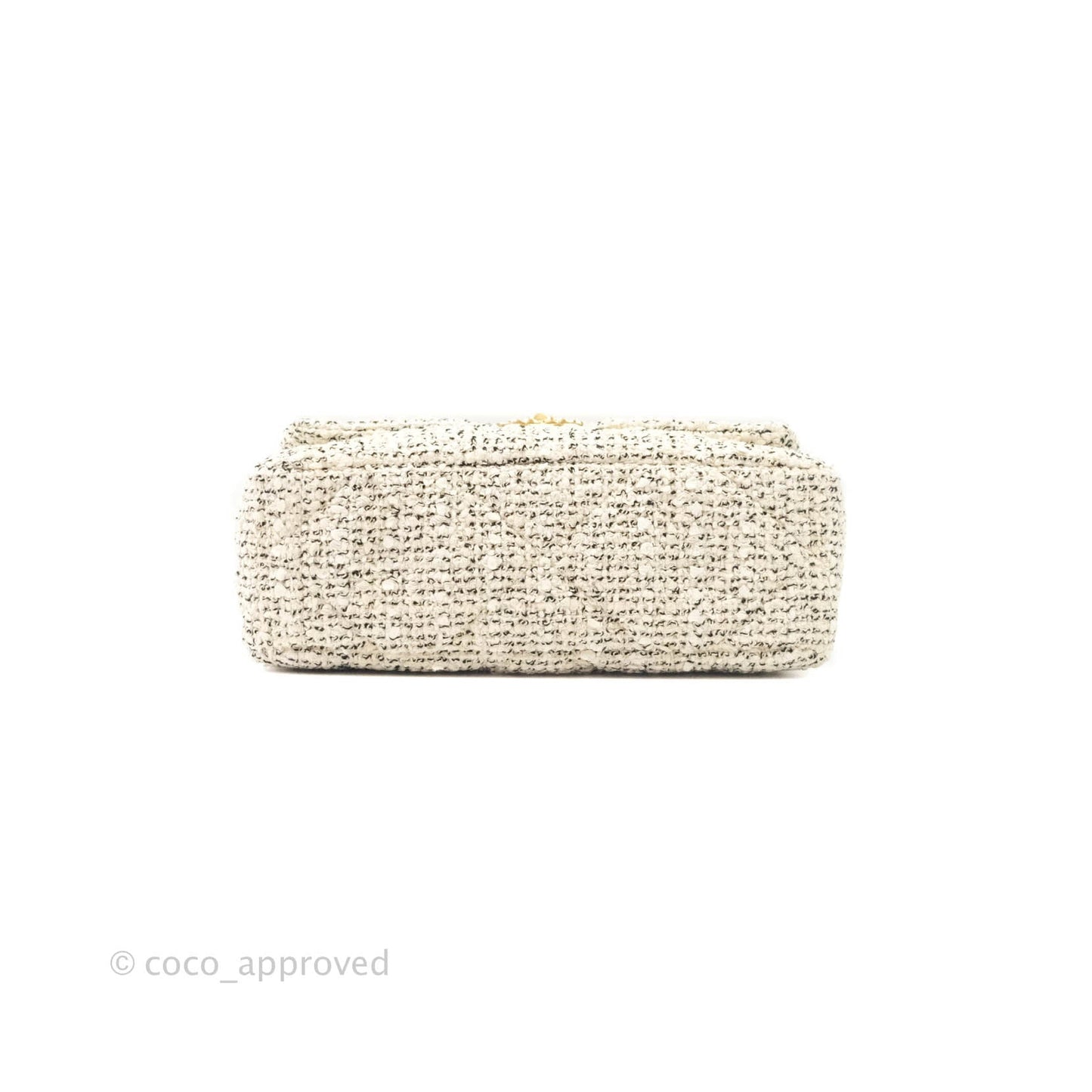 Chanel 19 Small Tweed Oreo Cream Mixed Hardware