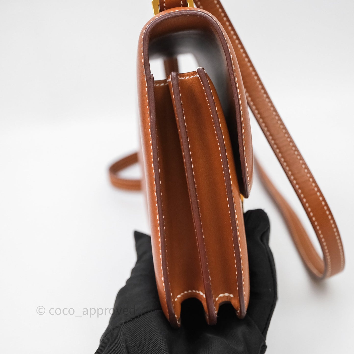 Hermès Constance Mini Smooth Barenia Leather Gold Hardware