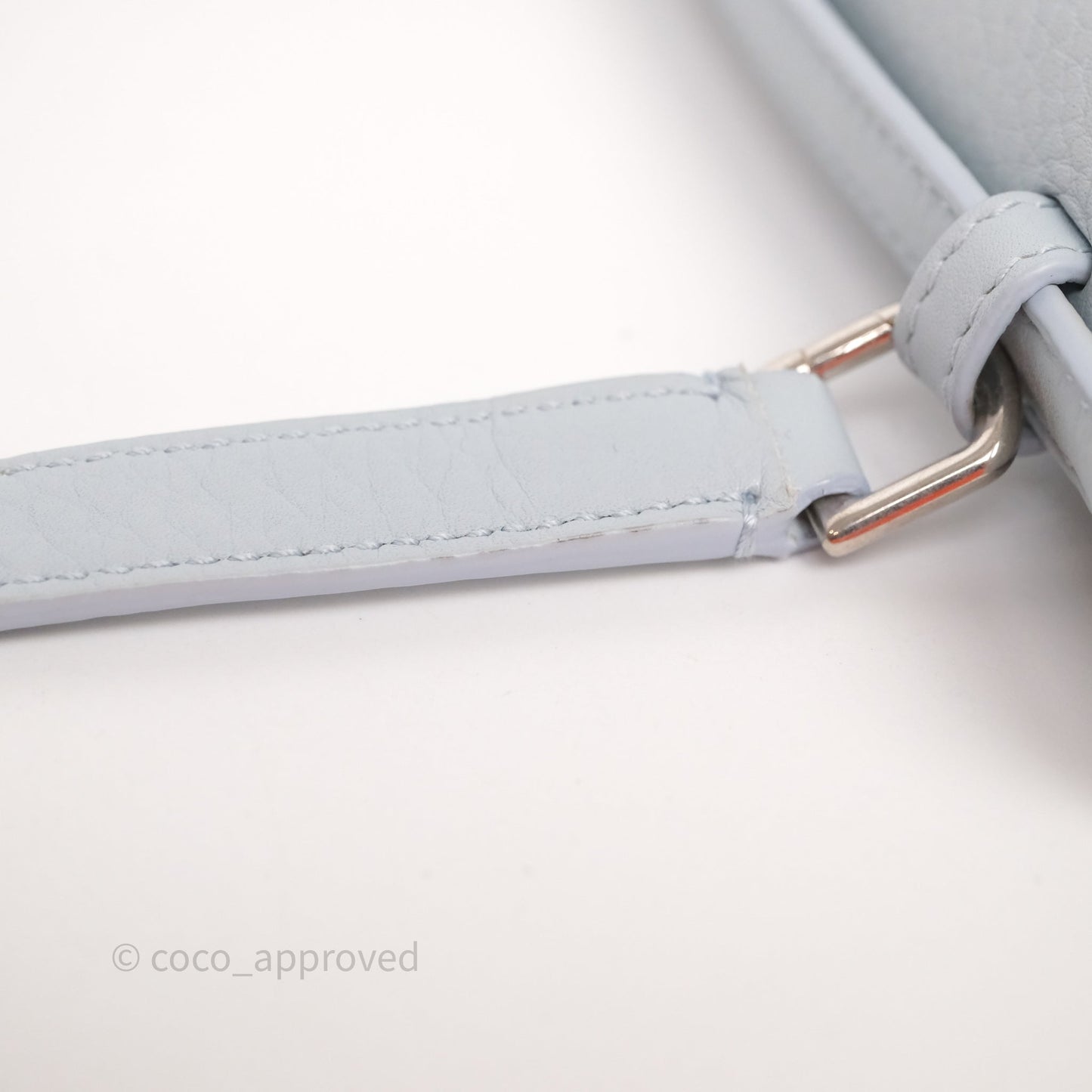 Loro Piana Extra Pocket L19 Light Blue Grained Calfskin