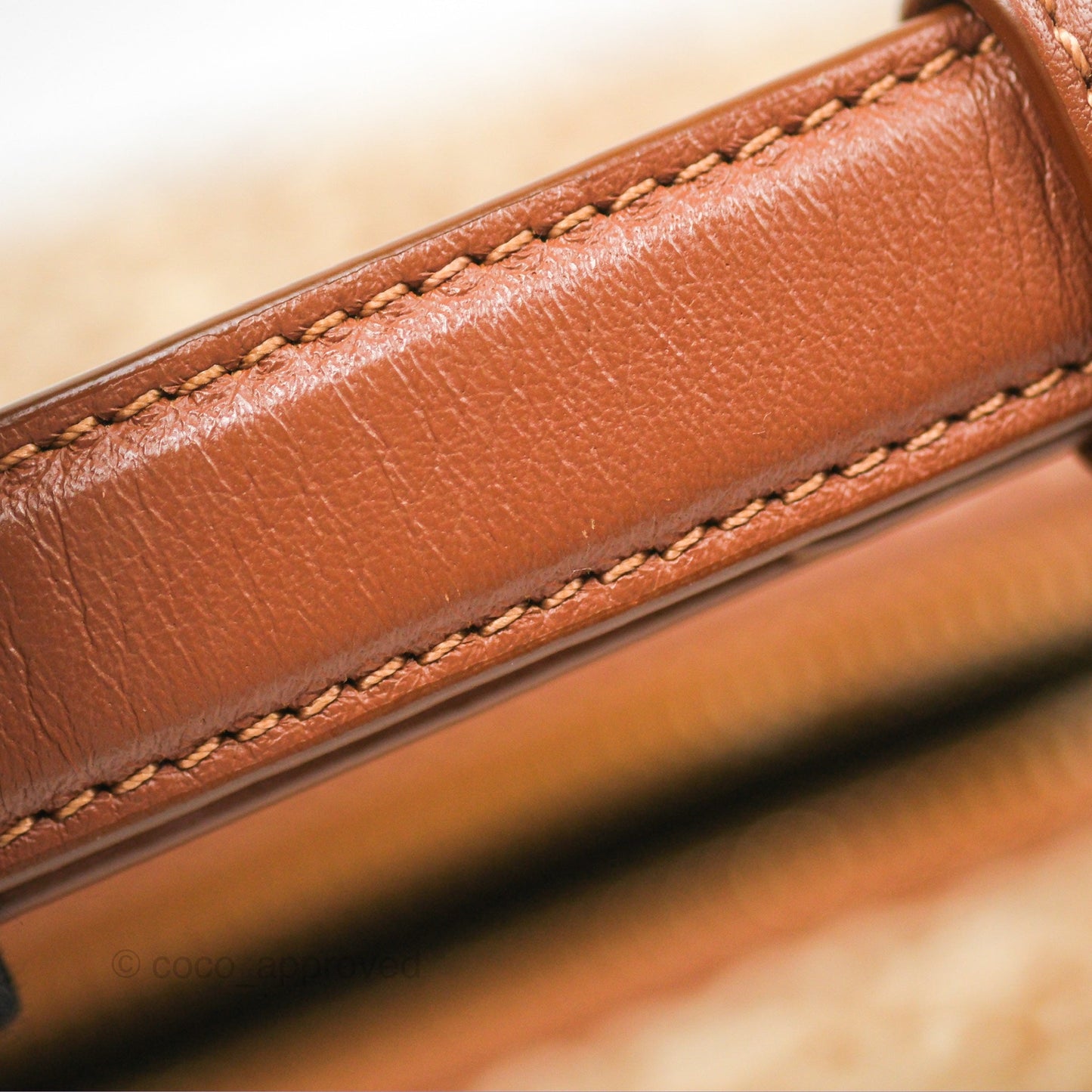 Loewe Small Cubi bag in Anagram Jacquard & Calfskin Tan Pecan