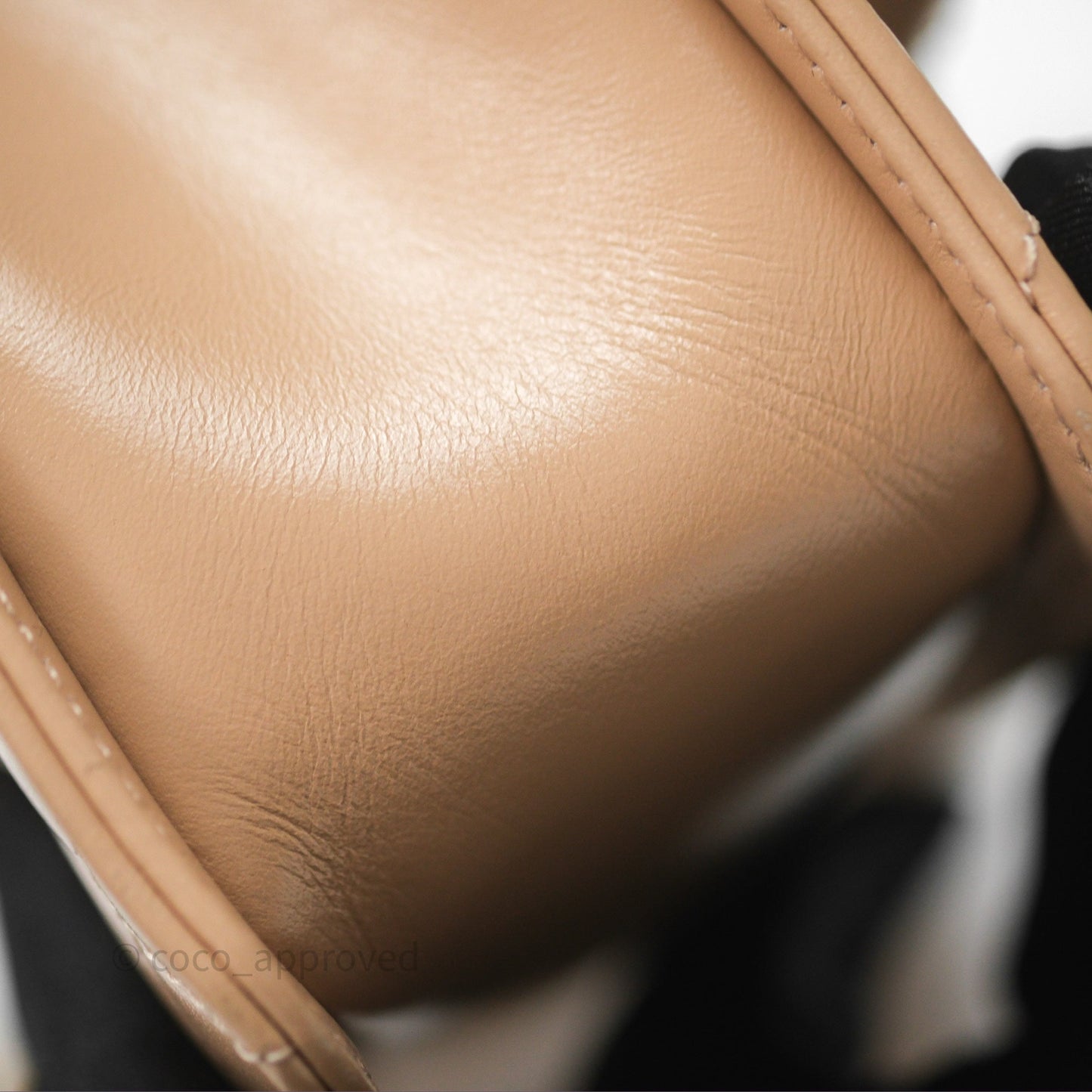 Chanel Quilted Mini Perfect Fit Adjustable Beige Calfskin Gold Hardware