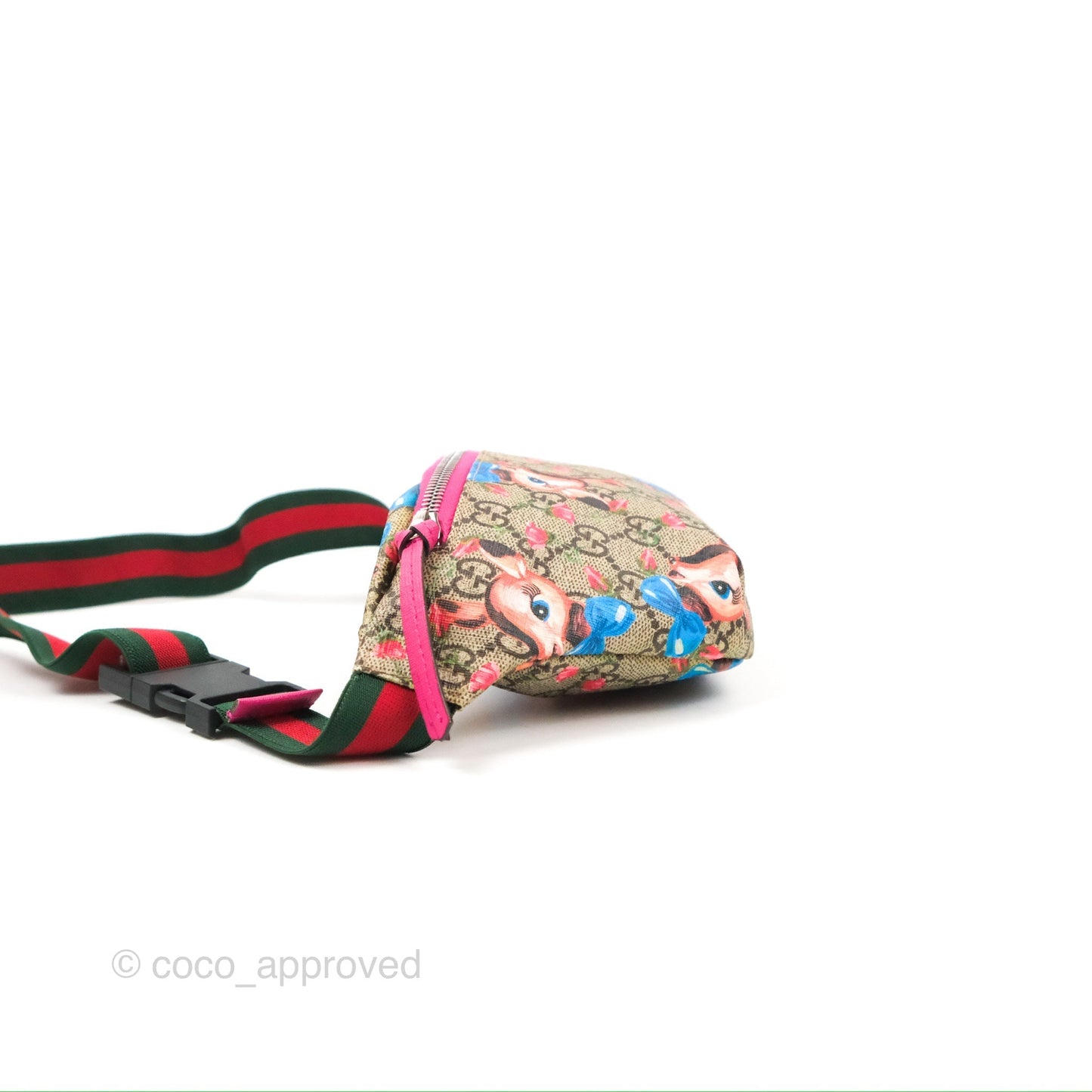 Gucci Girls Supreme Monogram Deer Belt Bag