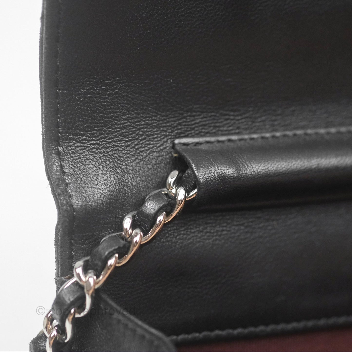 Chanel Quilted Wallet on Chain WOC Black Lambskin Palladium Hardware