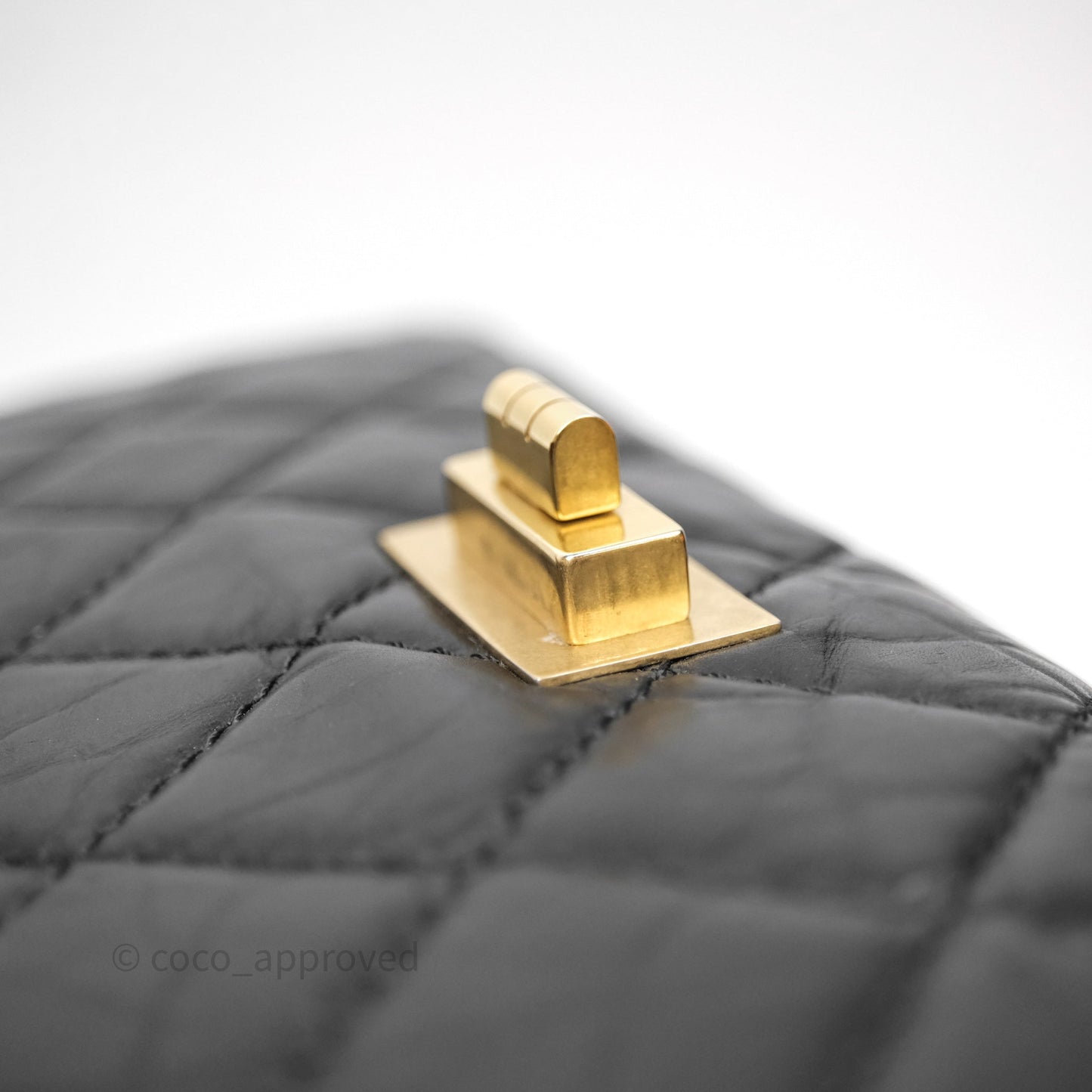 Chanel Reissue Quilted Aged Calfskin Black Aged Gold Hardware 227