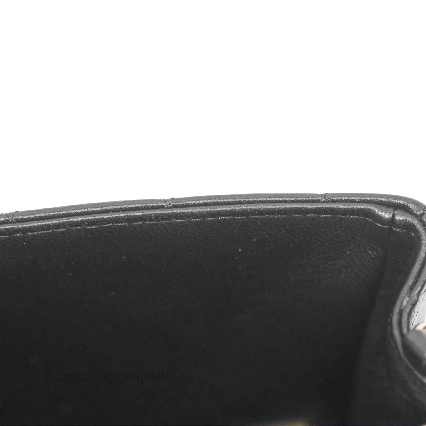 Chanel Mini Rectangular Flap Quilted Black Lambskin Gold Hardware