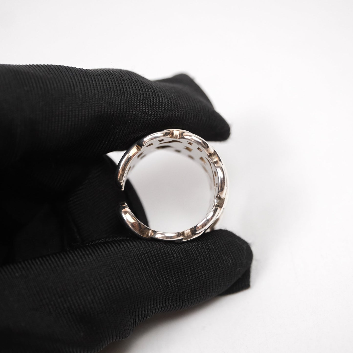 Hermès Chaine d'ancre Enchainee Ring Size 54