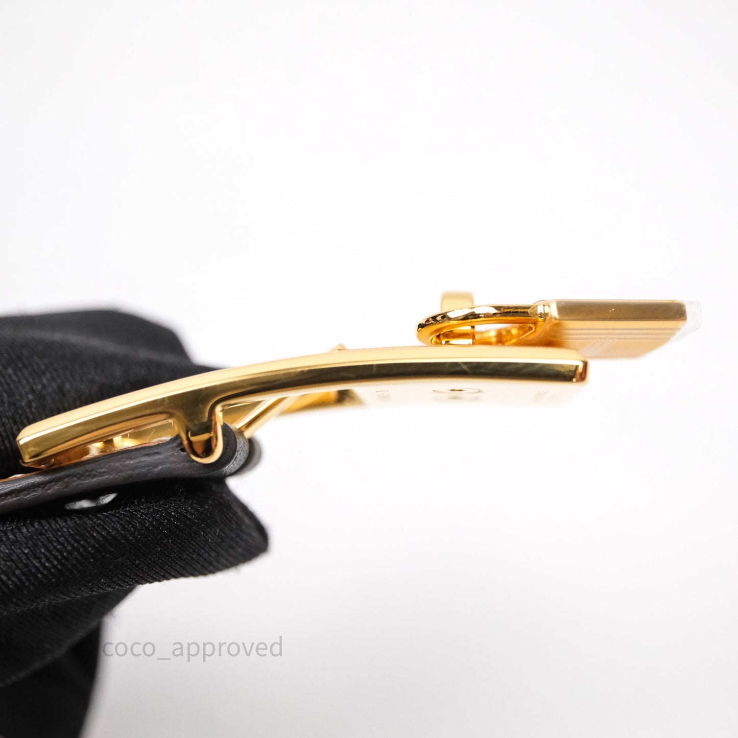 Hermès Lucky 15 Reversible Belt Noir/Gold