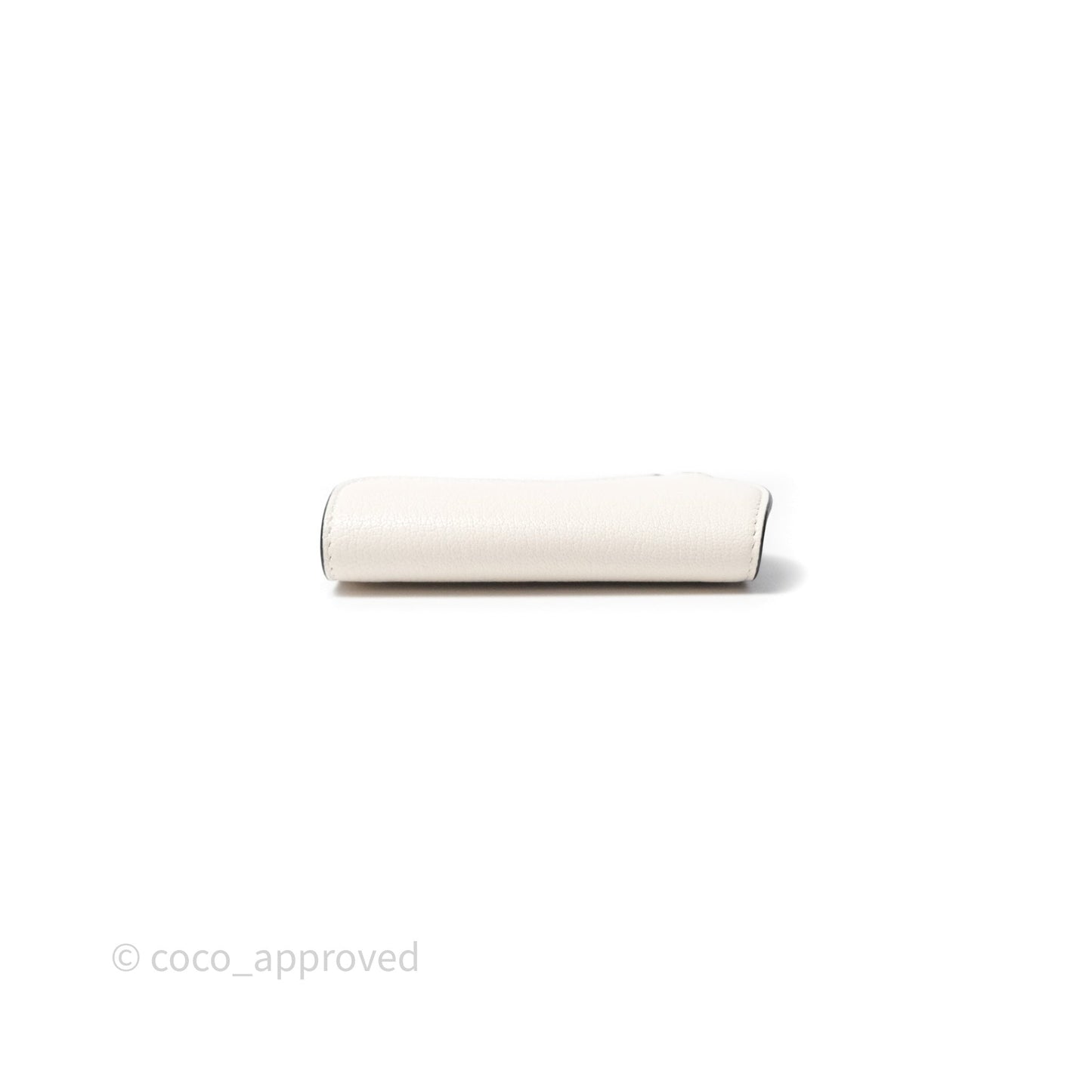 Christian Dior Saddle Bloom Card Holder Latte Goatskin