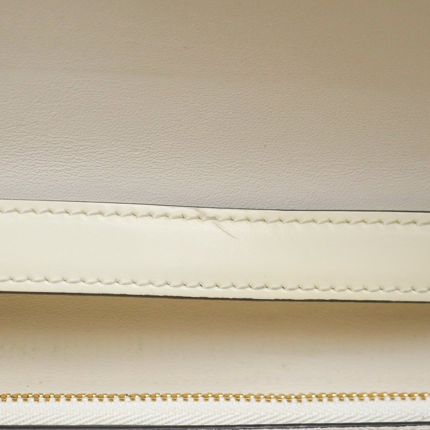 Celine Medium Classic Box Flap White Patent Gold Hardware
