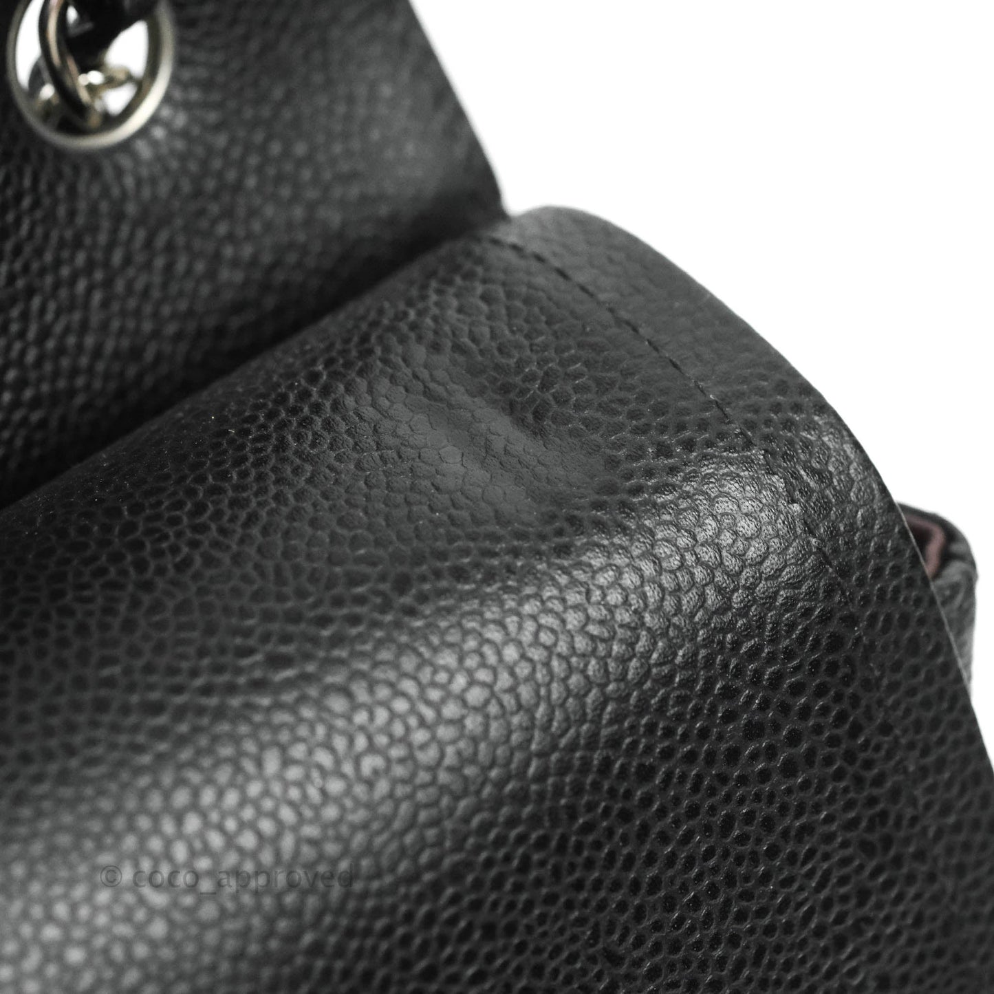 Chanel Jumbo Double Flap Black Caviar Silver Hardware⁣⁣