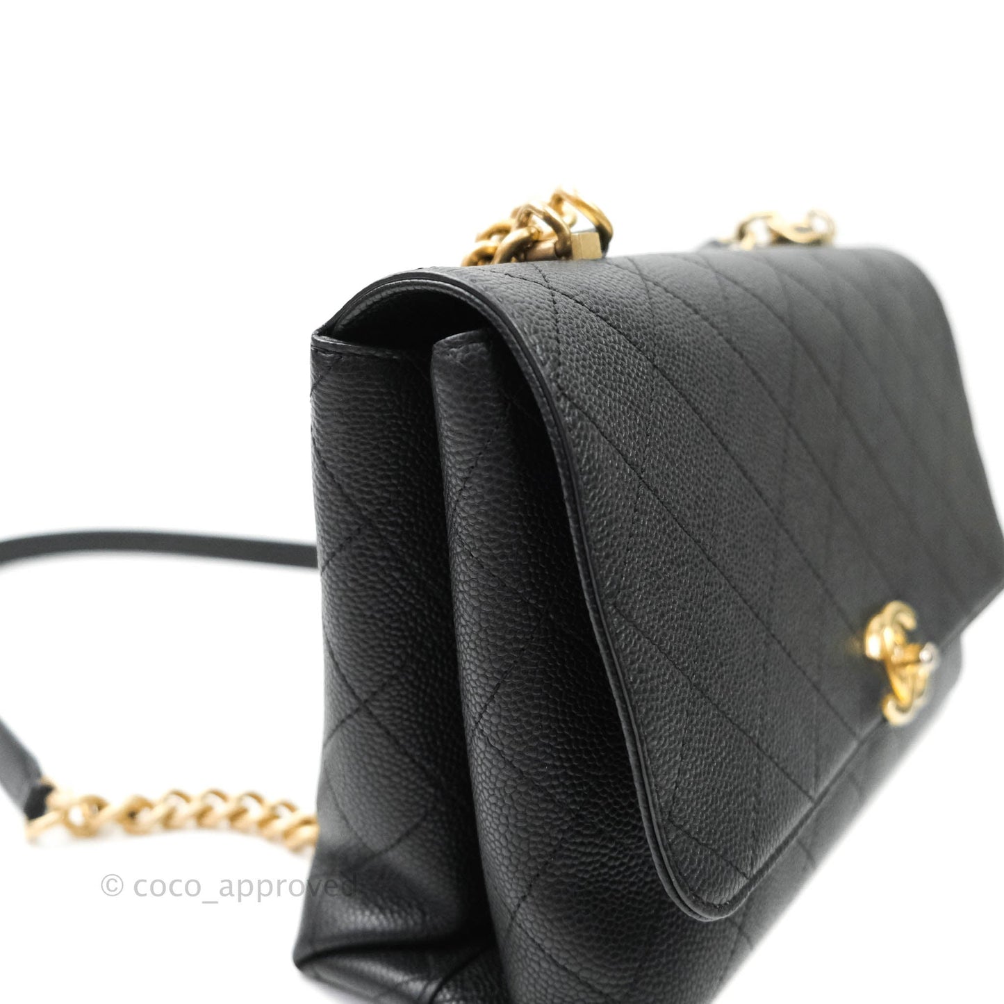 Chanel Chic Affinity Medium Grained Calfskin Black Aged Gold Hardware