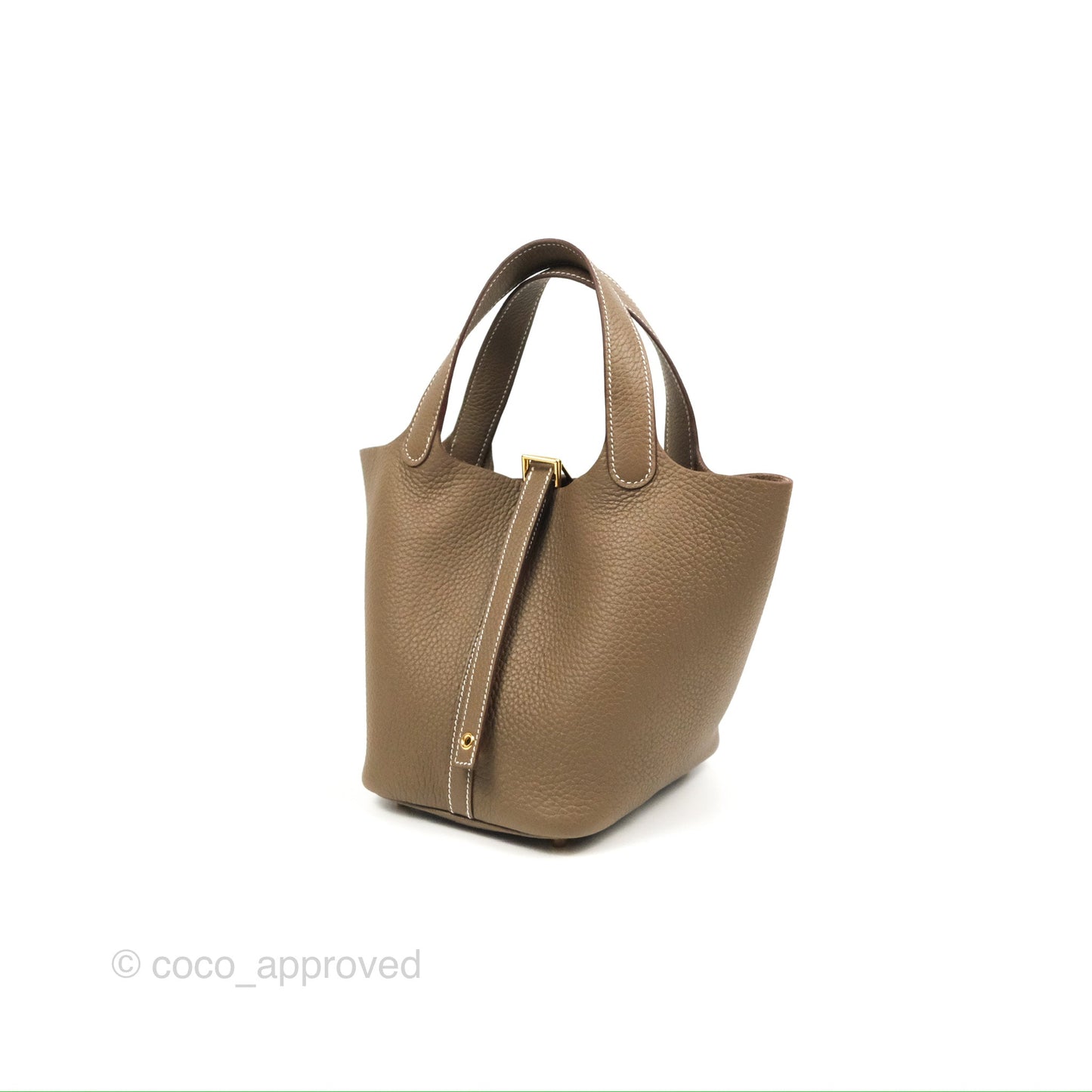 Hermès Picotin 18 Etoupe Clemence Gold Hardware