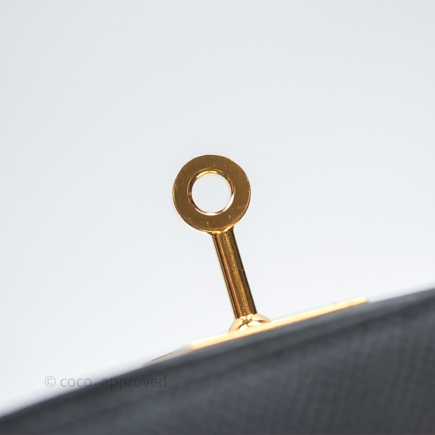 Hermès Kelly 28 Sellier Noir Black 89 Epsom Gold Hardware