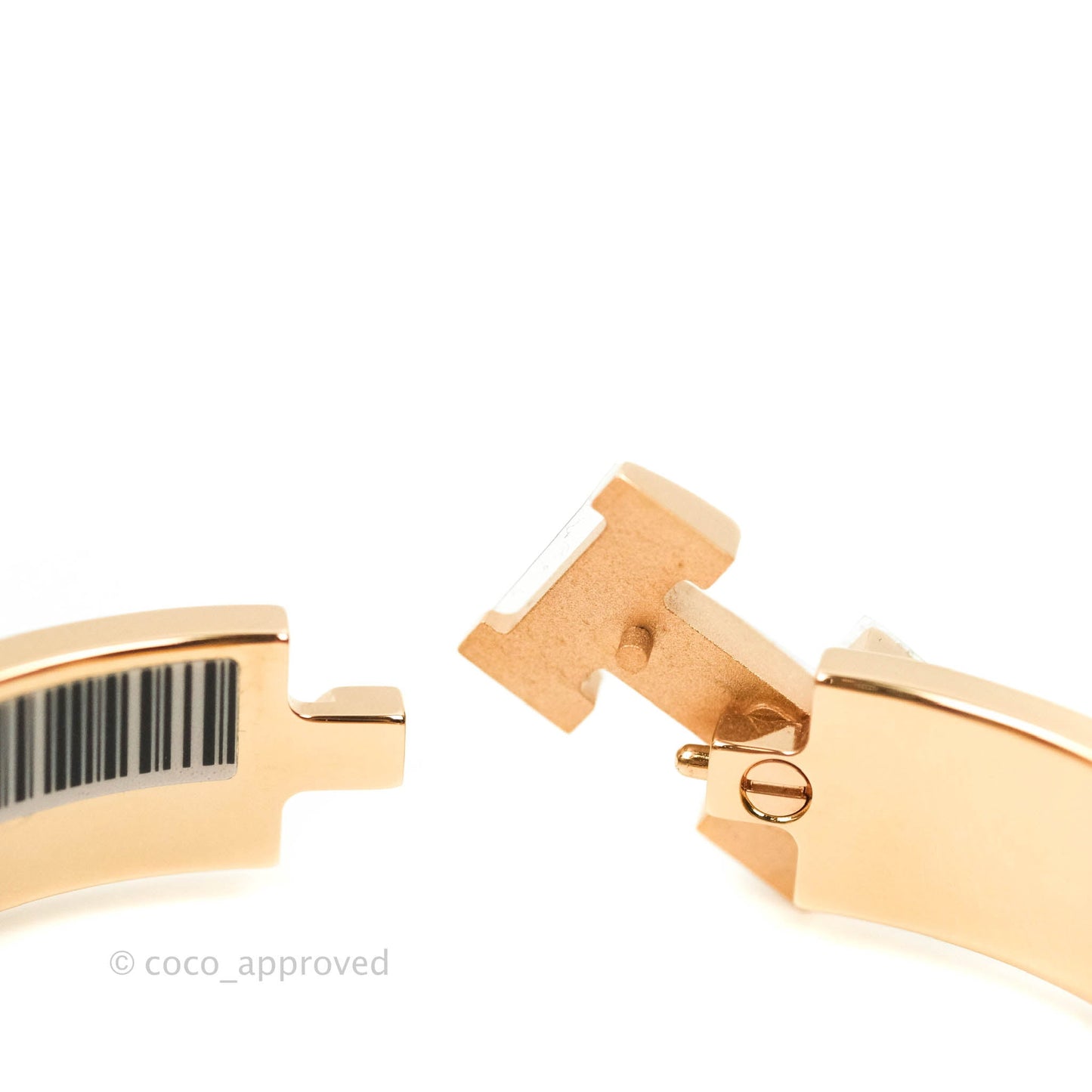Hermès Clic H Bracelet Rose Patch PM