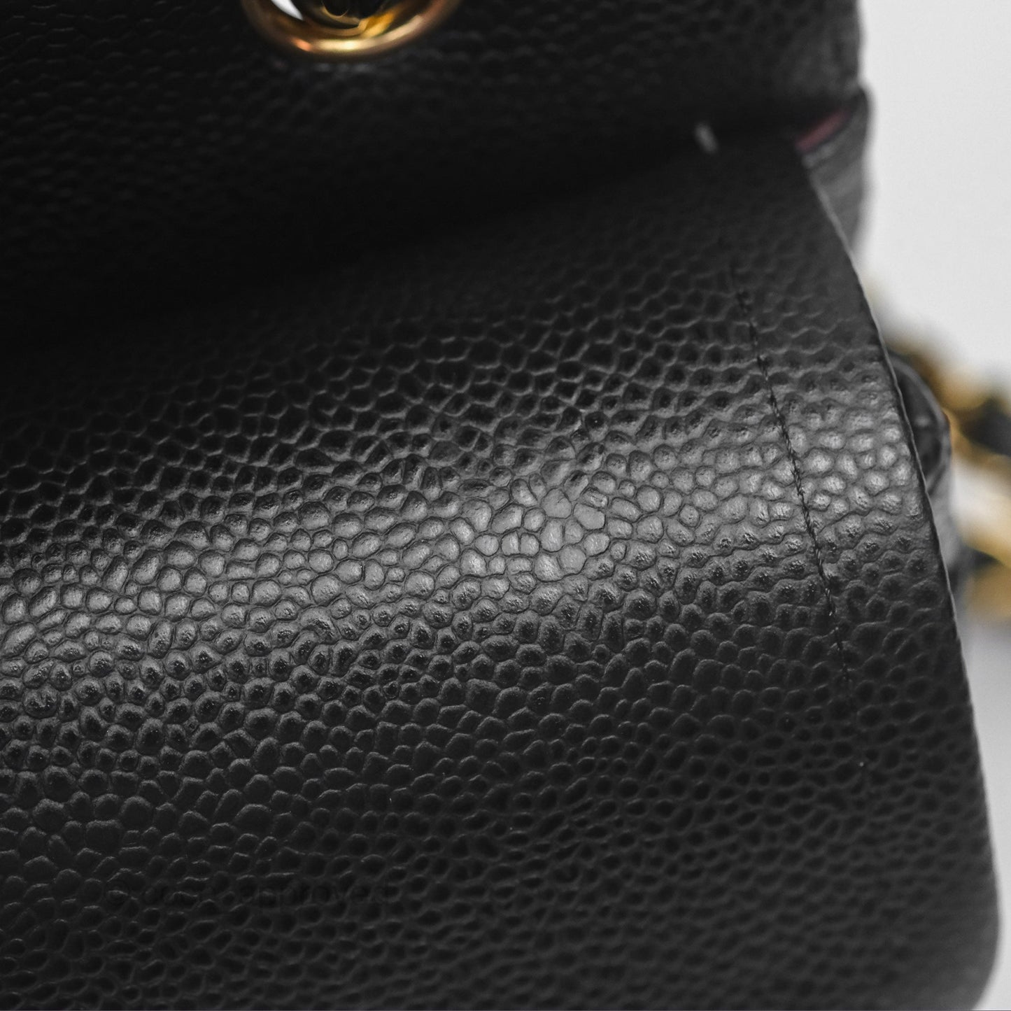 Chanel Small S/M Classic Flap Quilted Black Caviar Gold Hardware