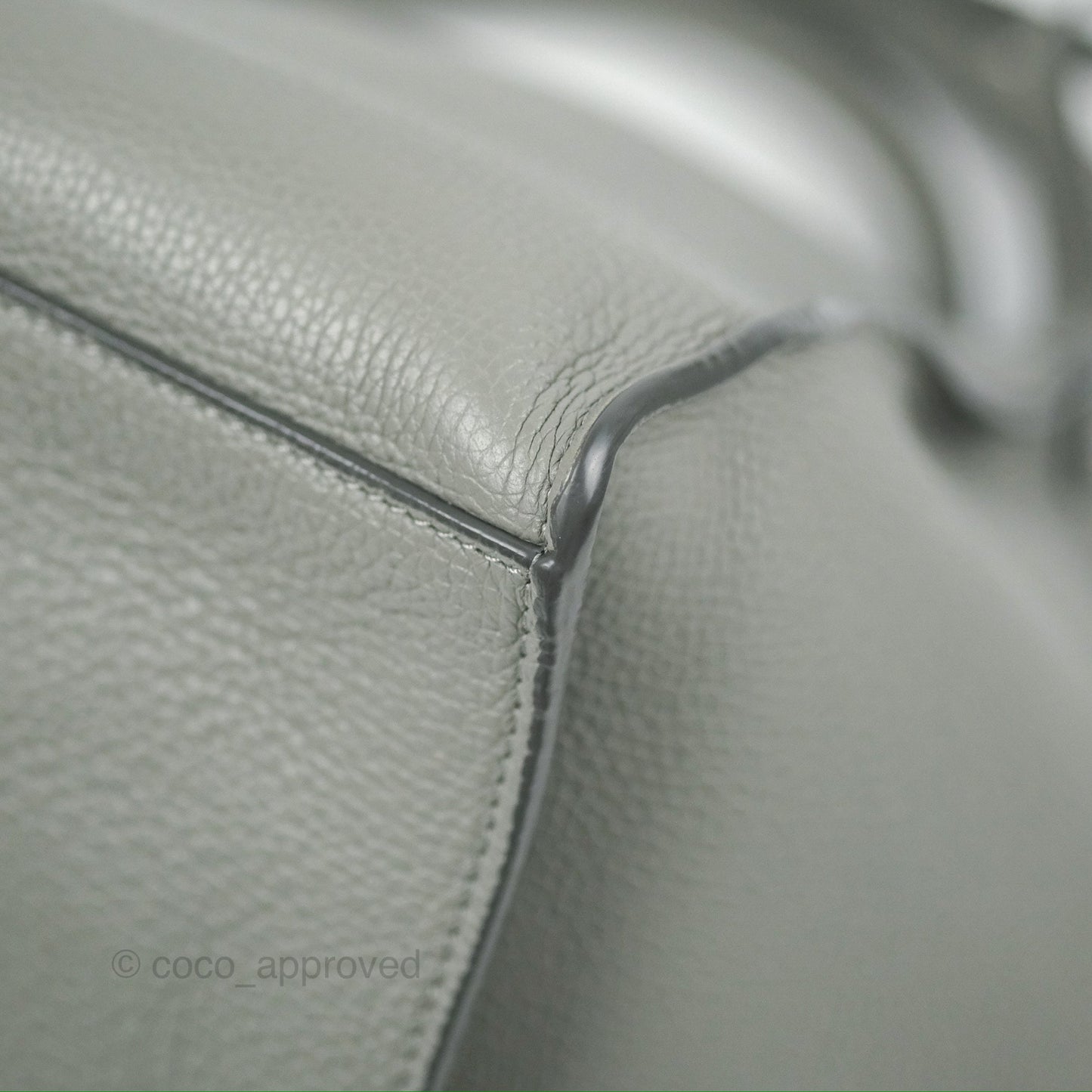 Celine Small Big Bag Grey Supple Grained Leather Silver Hardware
