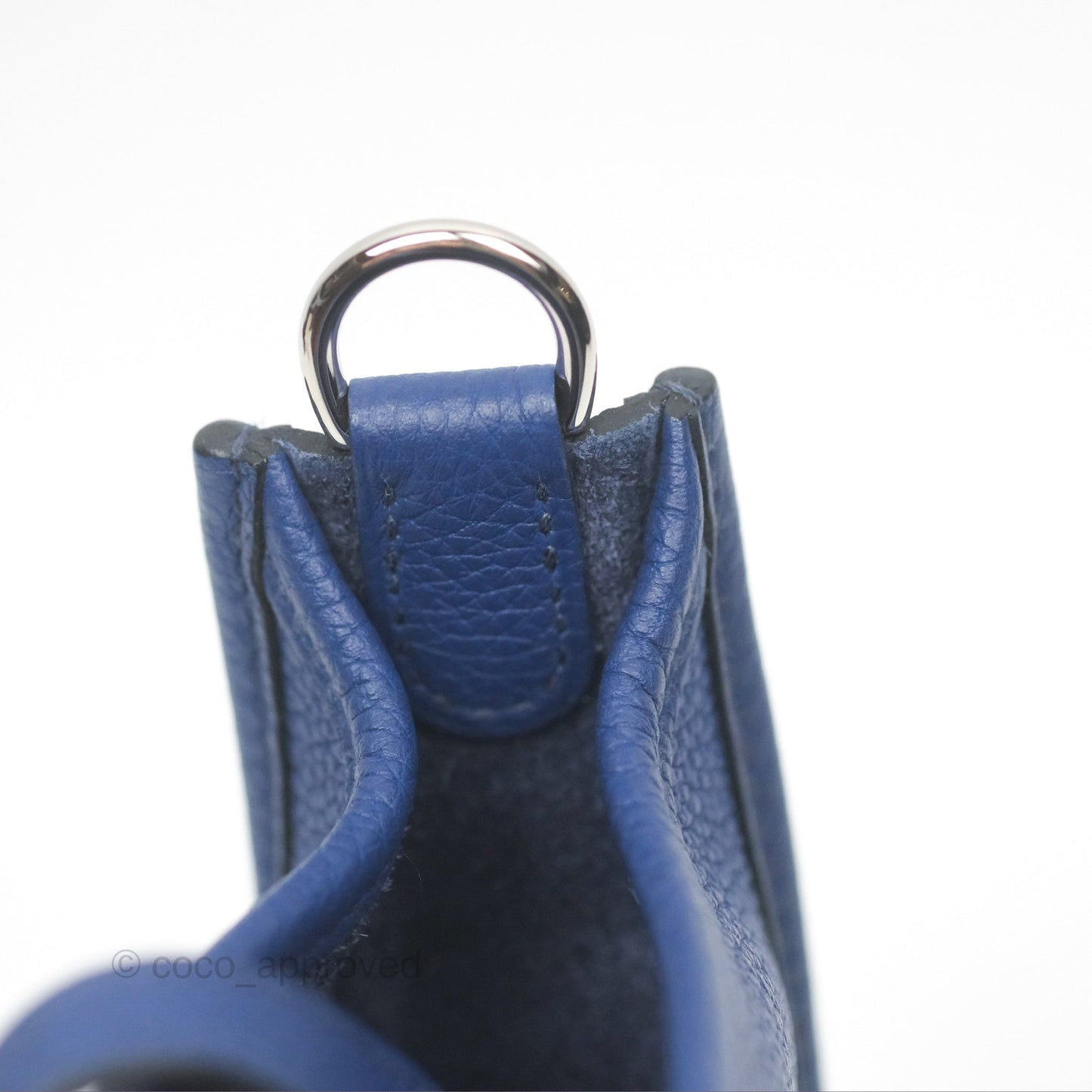 Hermès Mini Evelyne 16 Bleu Saphir/ Bleu Indigo TM Palladium Hardware
