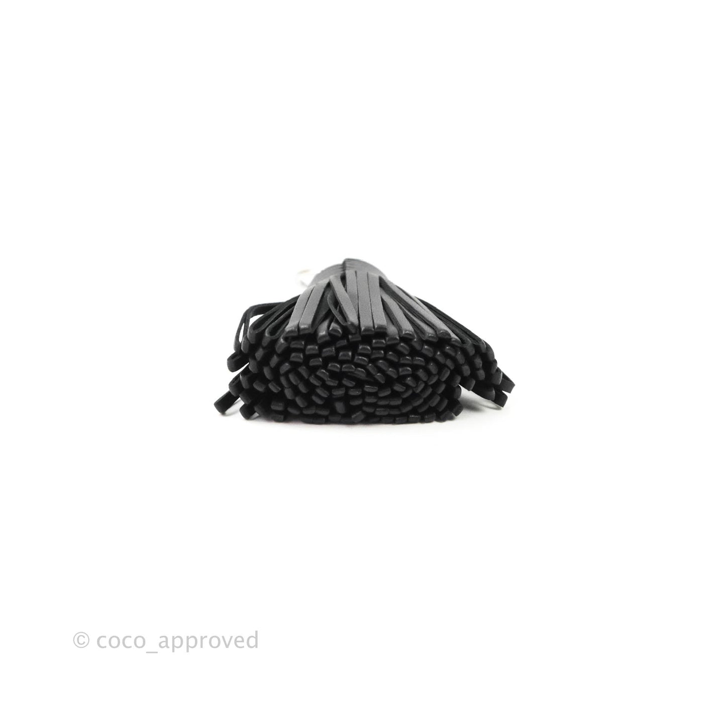 Hermès Black Lambskin Leather Carmen Key Ring