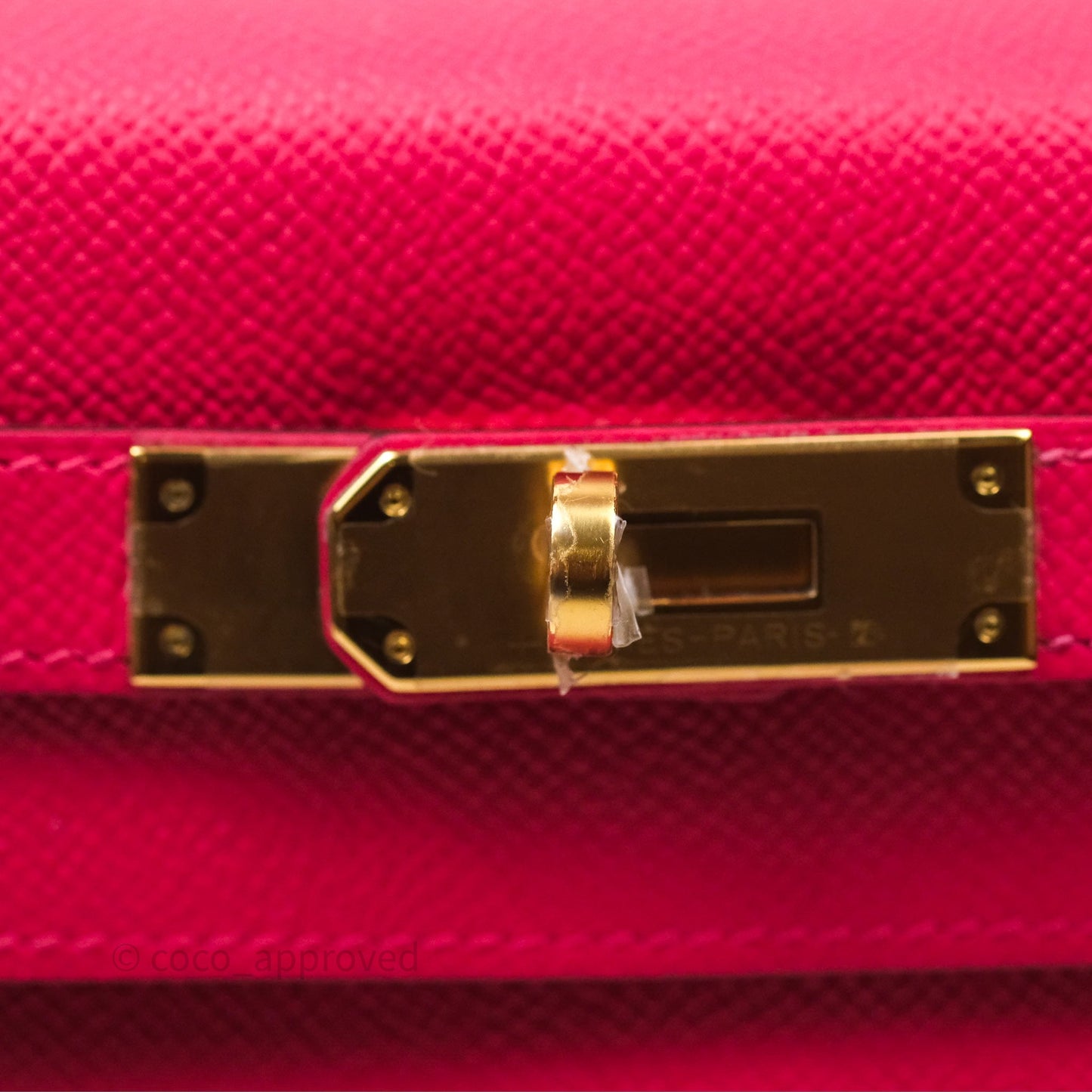 Hermès Kelly 28 Sellier Rose Extreme I6 Epsom Gold Hardware