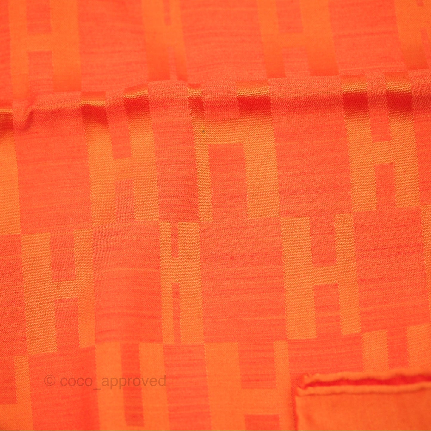 Hermès Faconnee Grand H Scarf Silk Wool